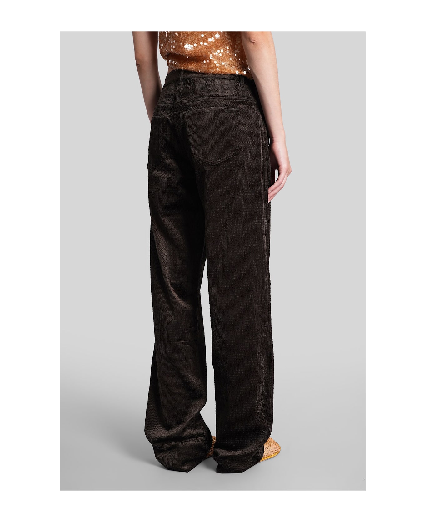 Christopher Esber Pants In Brown Cotton - brown