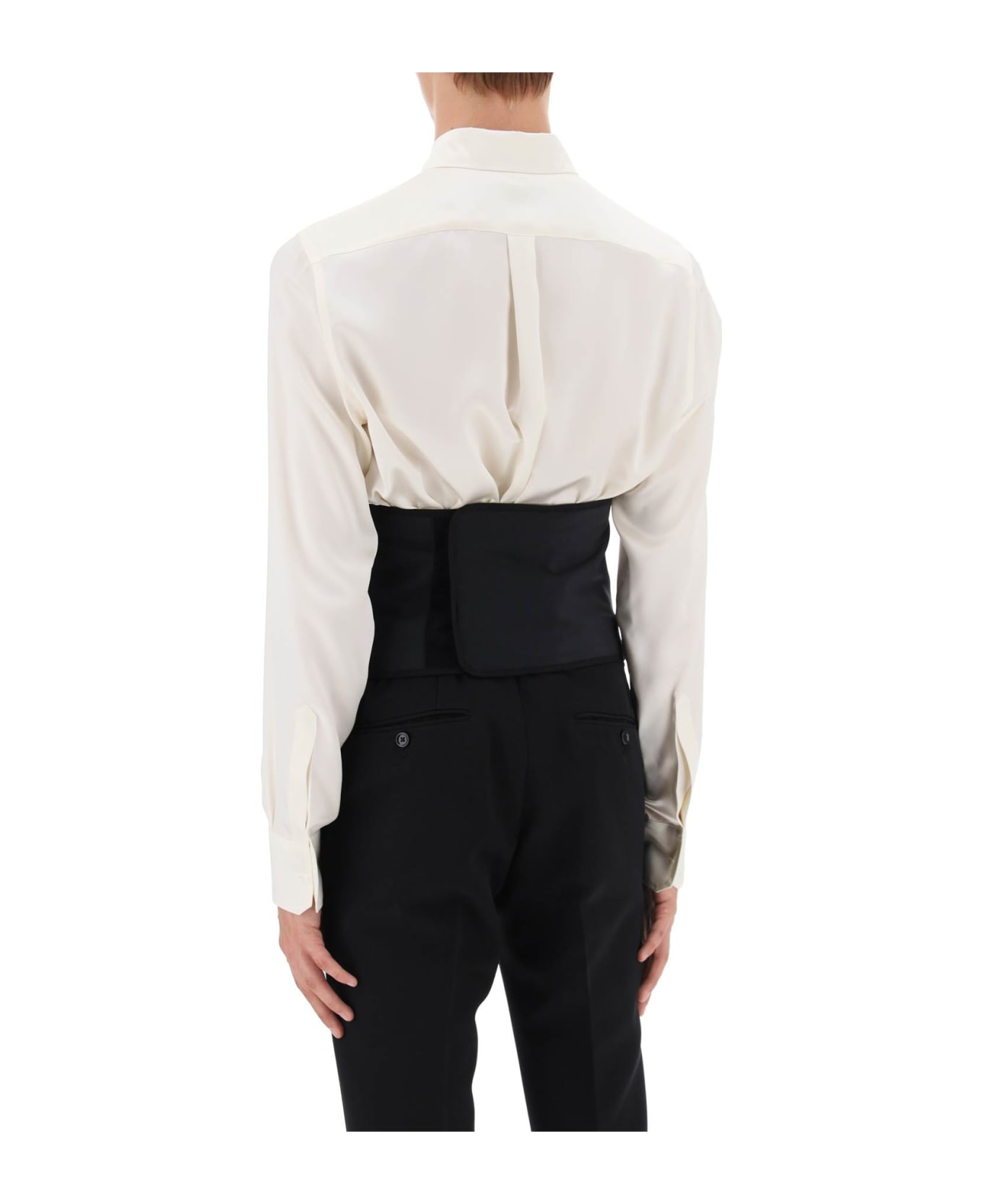 Dolce & Gabbana Boned Stretch Bustier - Black ベルト