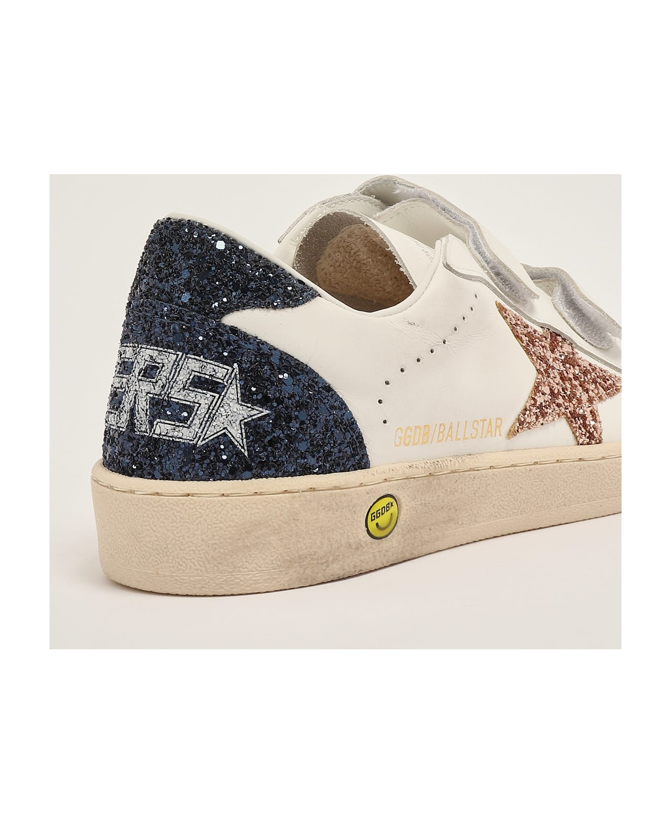 Golden Goose Ballstar Strap Sneaker - BIANCO-ORO