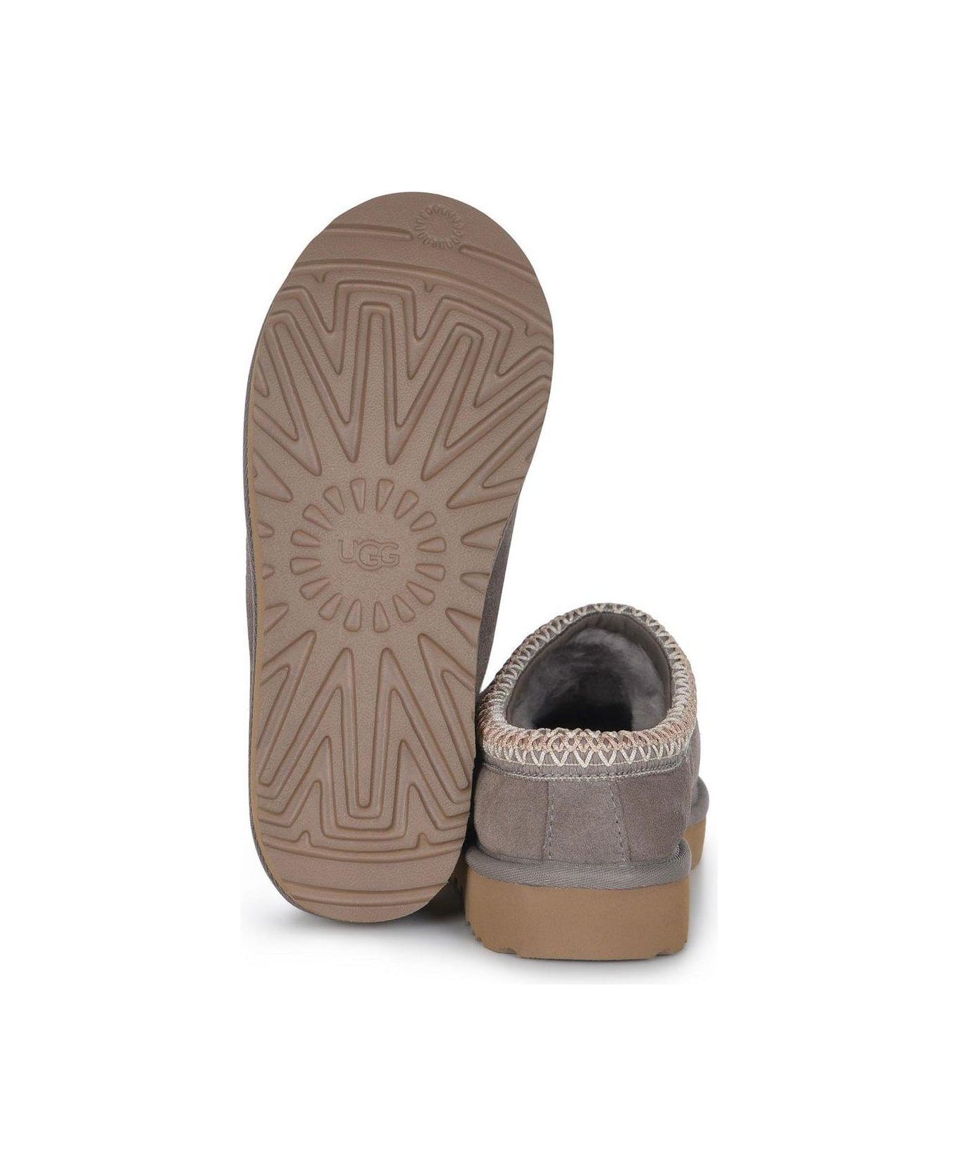 UGG Tasman Logo Embossed Slippers - Grey