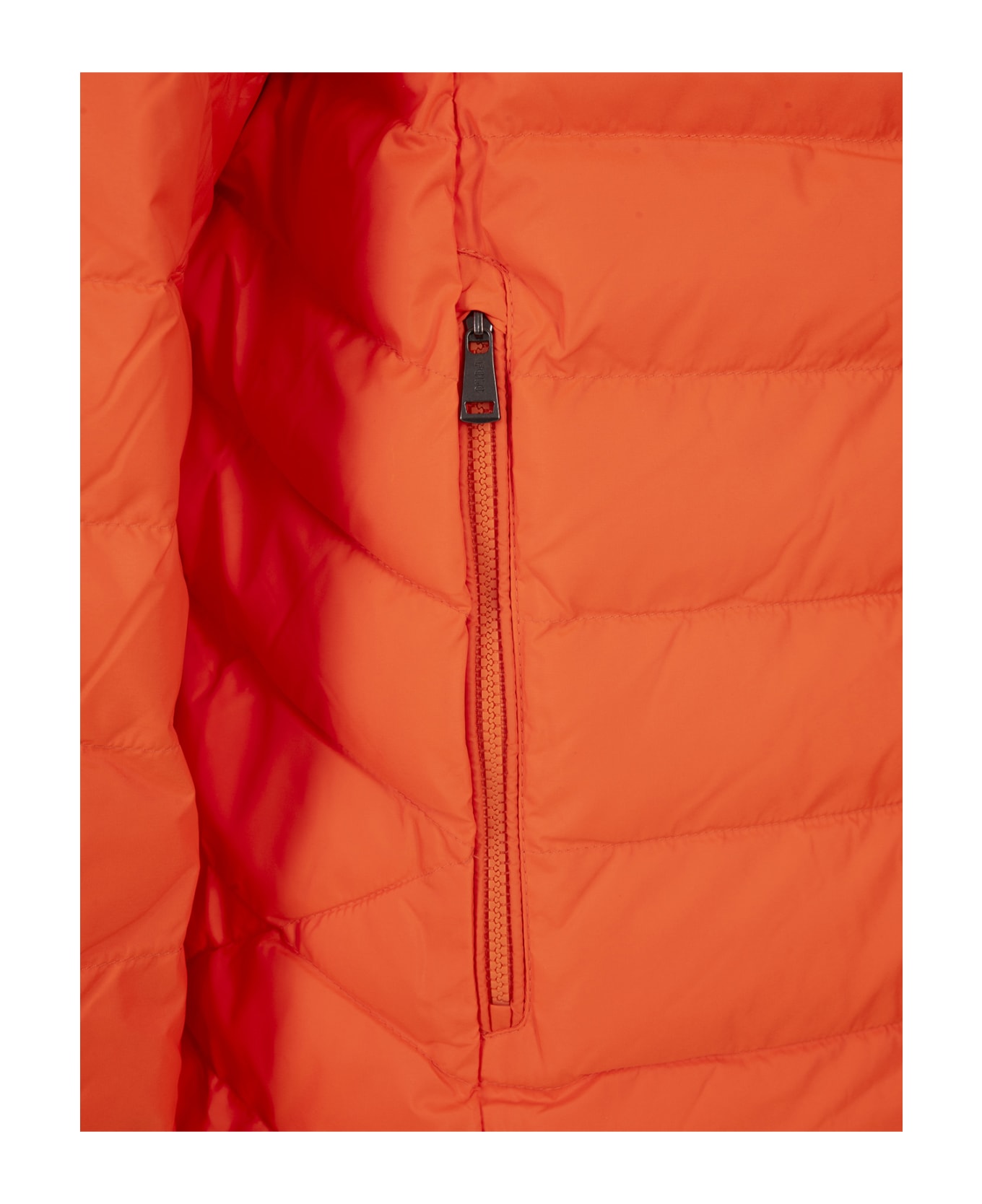 Polo Ralph Lauren Orange Foldable Water Repellent Jacket Down Jacket - ORANGE