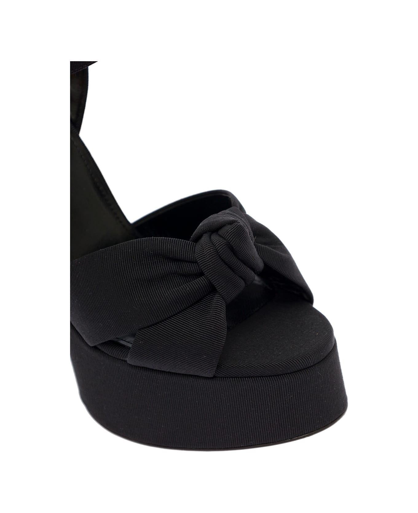 Saint Laurent Platform Sandals - Black
