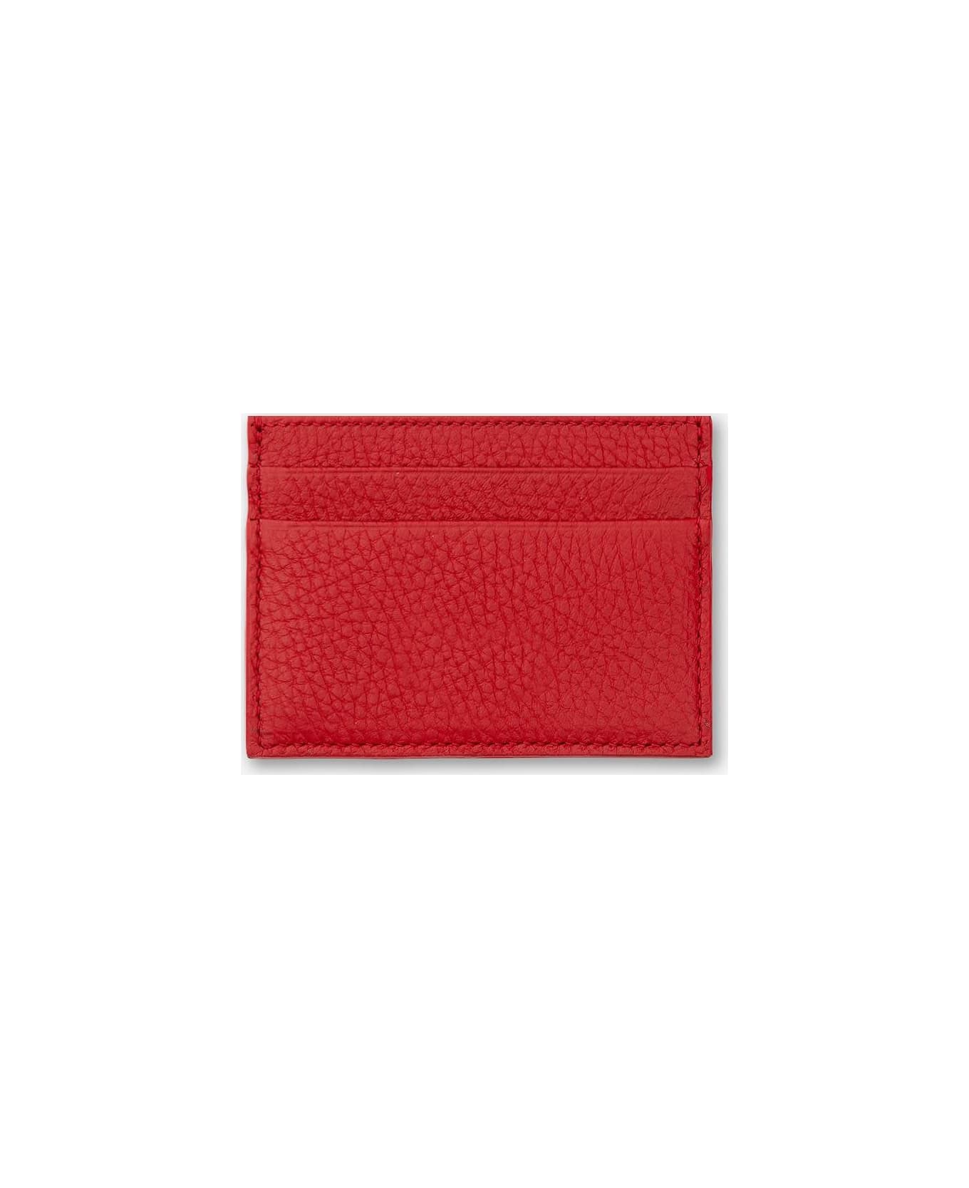 Larusmiani Card Holder 'yield' Wallet - Red