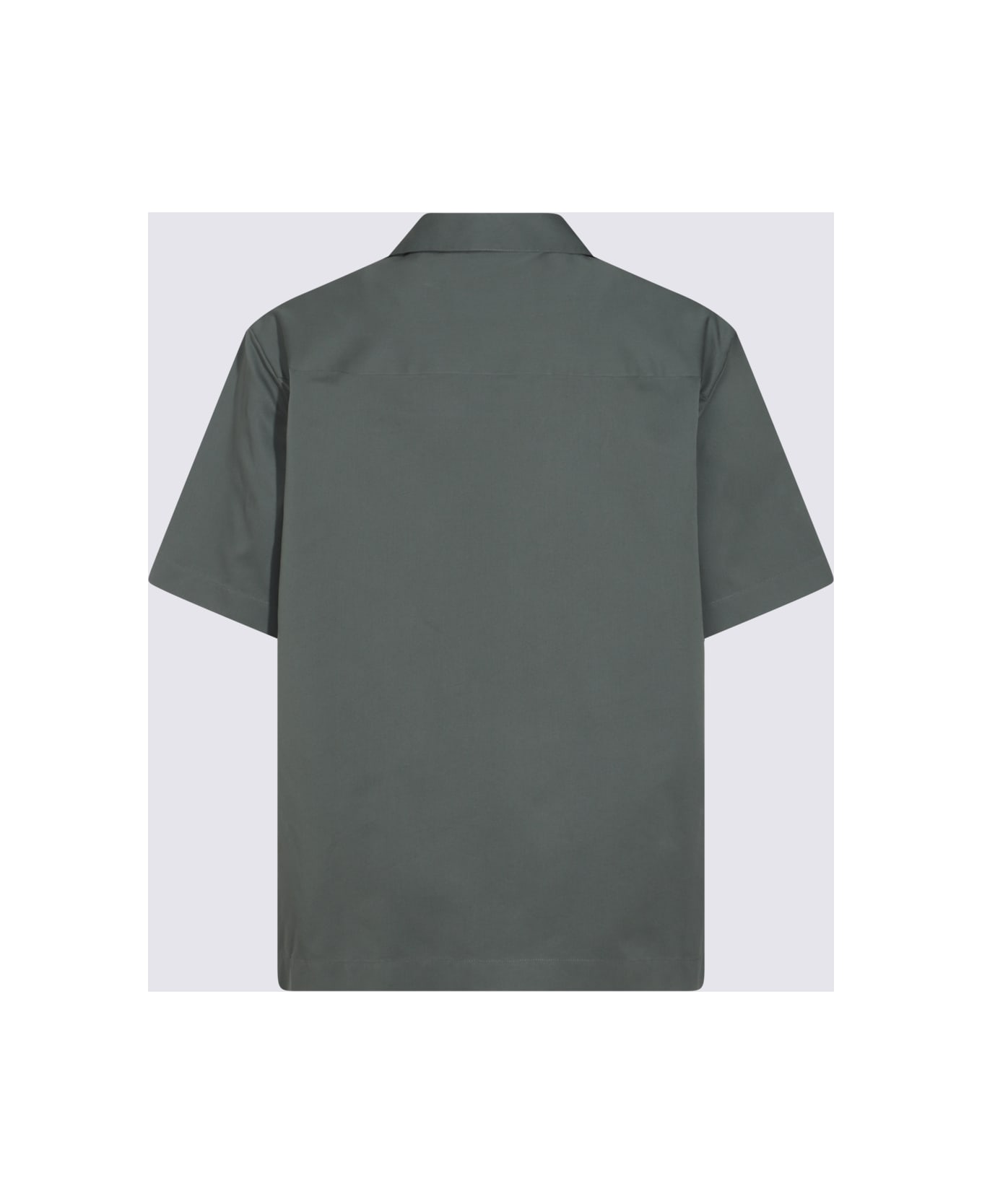 Jil Sander Grey Cotton Shirt - Green