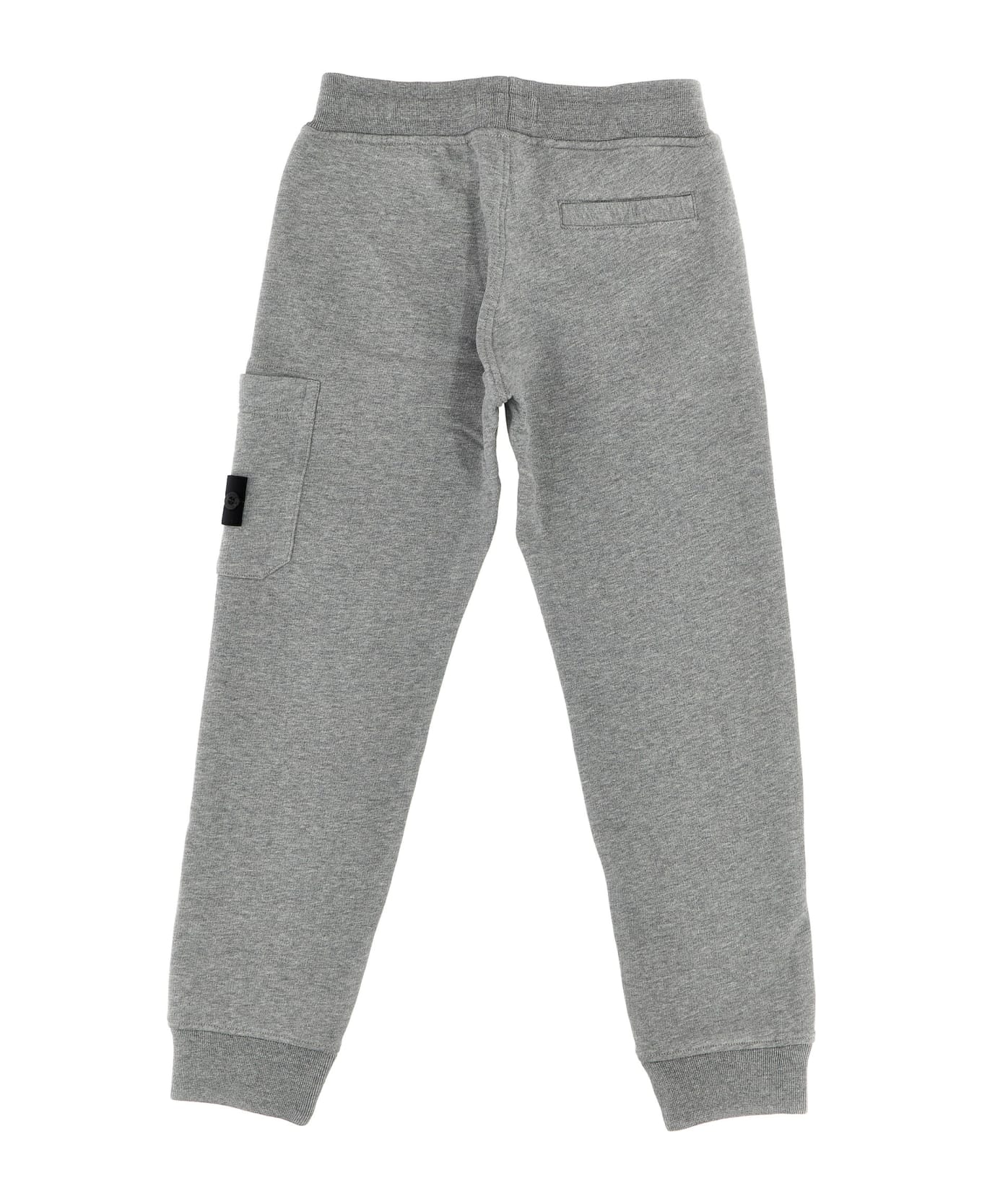 Stone Island Junior Logo Patch Joggers - Gray