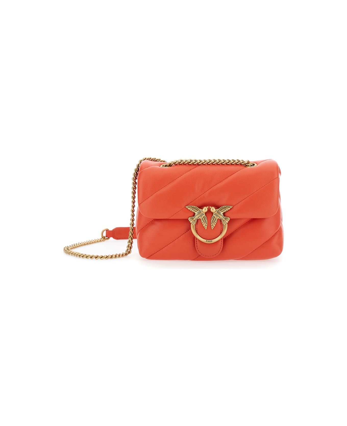 Pinko Love Mini Puff Shoulder Bag - Red