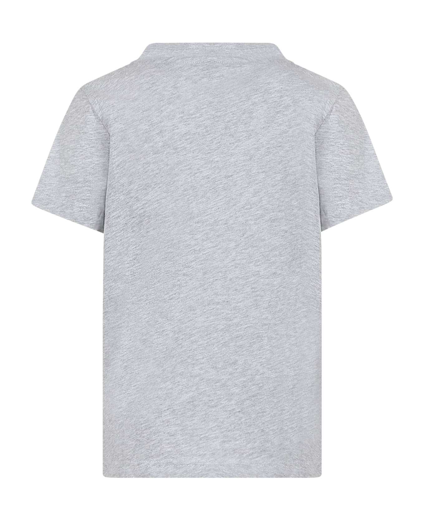 Lacoste Grey T-shirt For Boy With Crocodile - Grey Tシャツ＆ポロシャツ