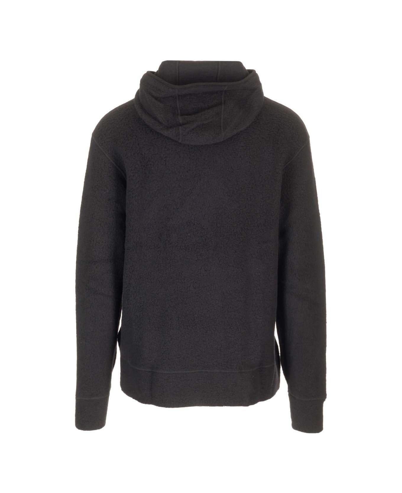 C.P. Company Polar Fleece Hooded Sweatshirt - Nero