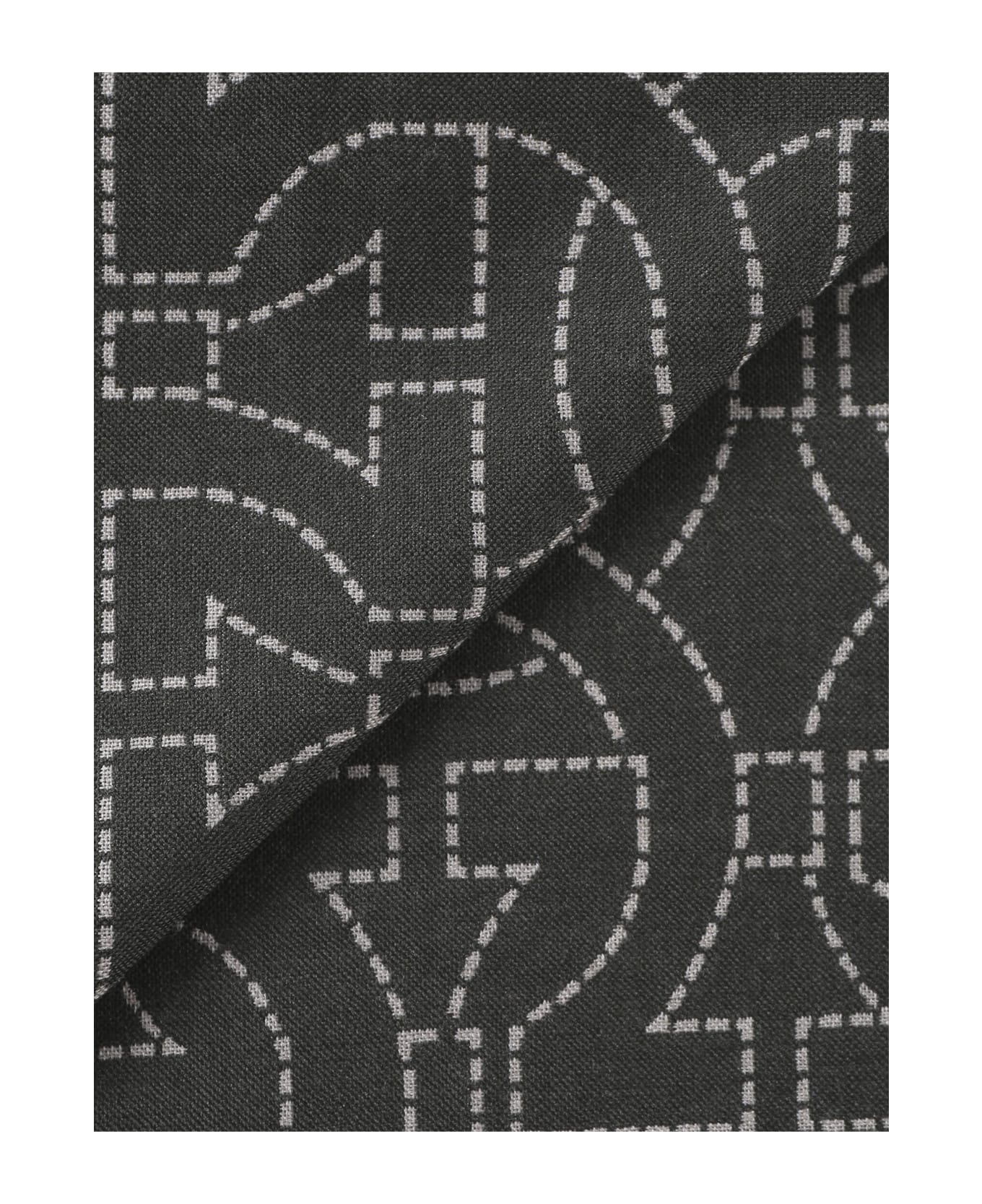 Ferragamo Wool Scarf With Gancini Logo - Musk