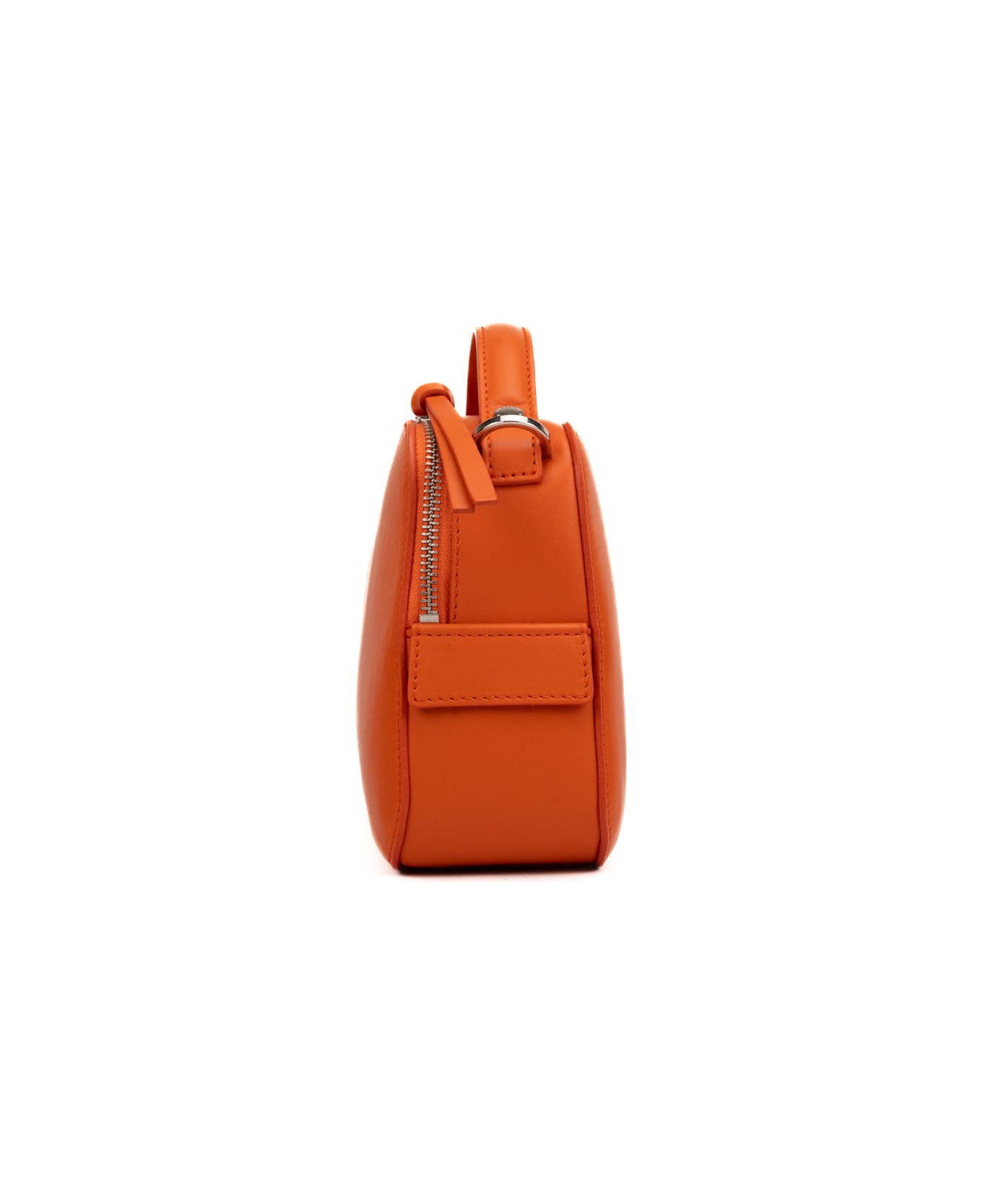 Orciani Mini Cheri Vanity Bag In Leather - Arancio