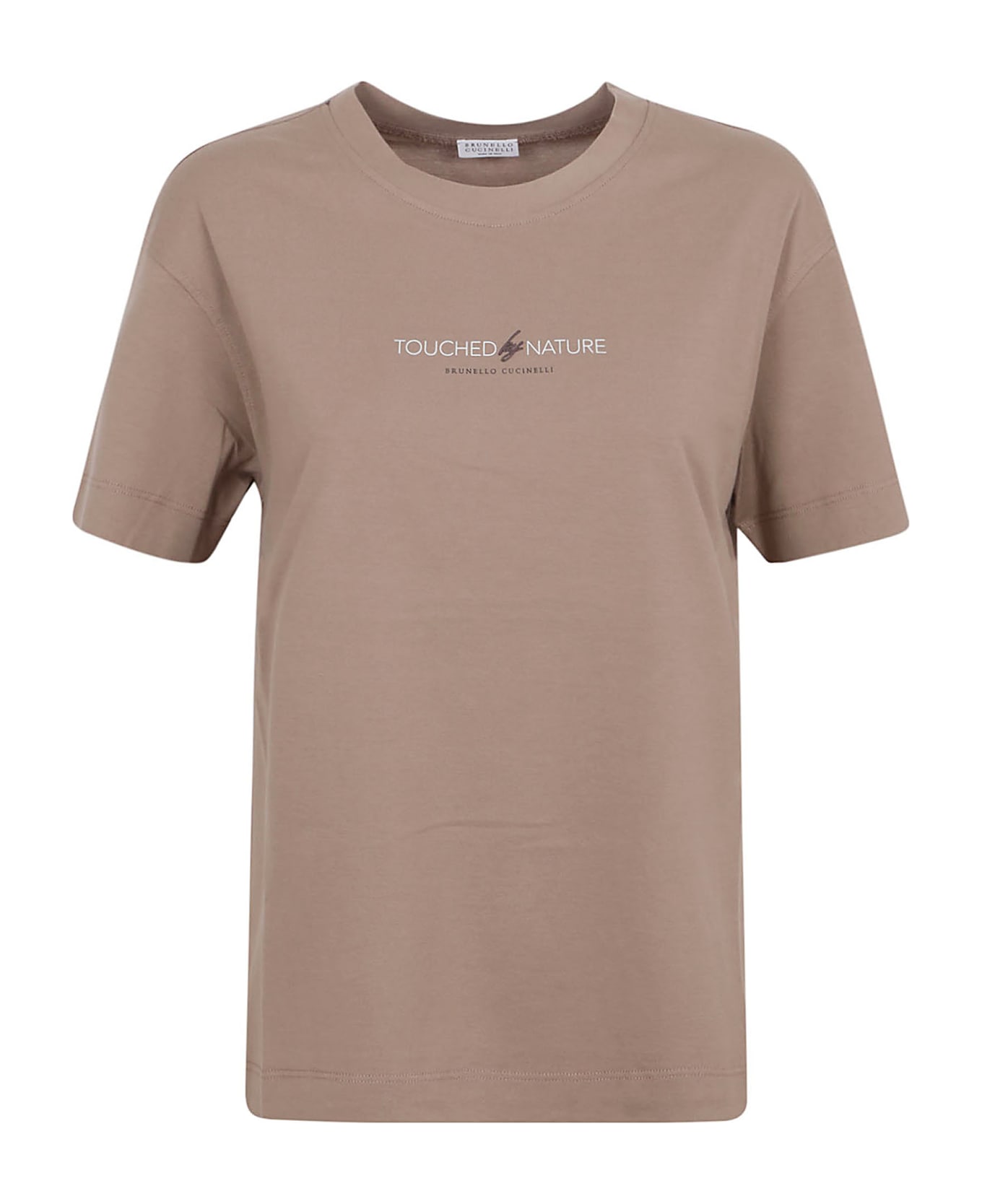 Brunello Cucinelli Lightweight Jersey T-shirt - Medium Brown Tシャツ