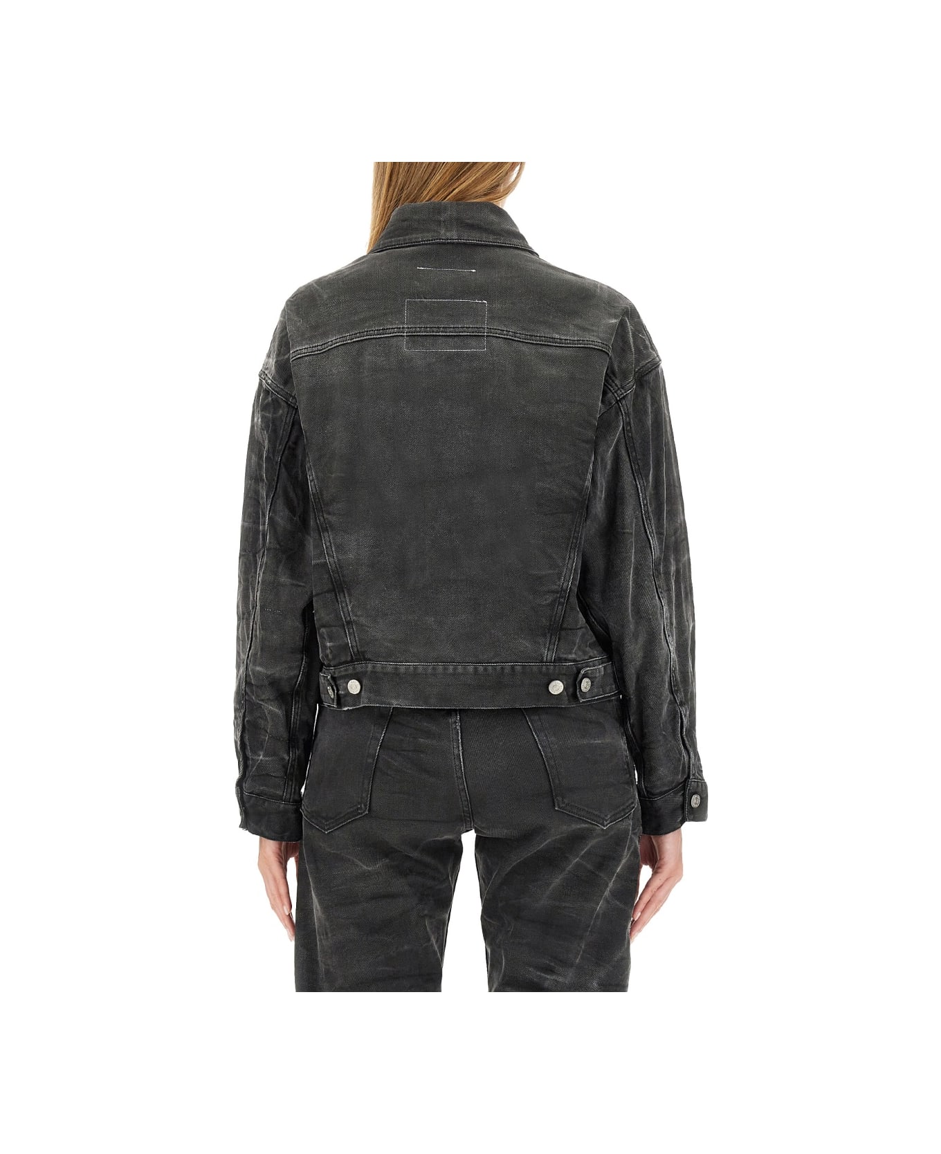 MM6 Maison Margiela Cropped Fit Jacket - BLACK