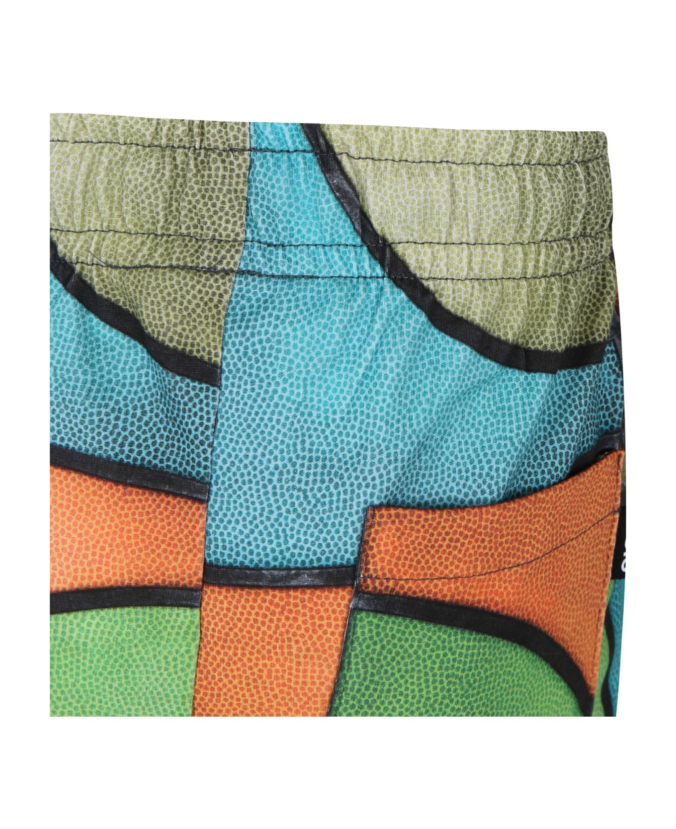 Molo Multicolor Alim Sport Shorts For Boy With Graphic Print - Multicolor