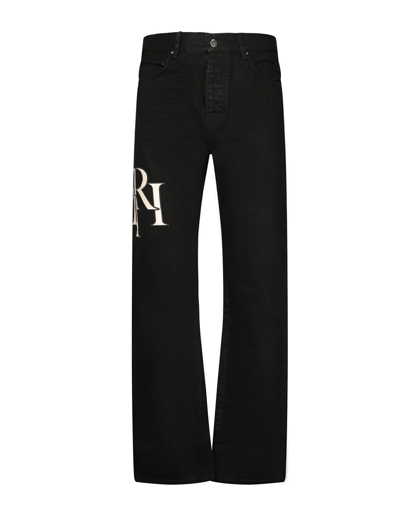 AMIRI Logo-patch Denim Jeans - Black