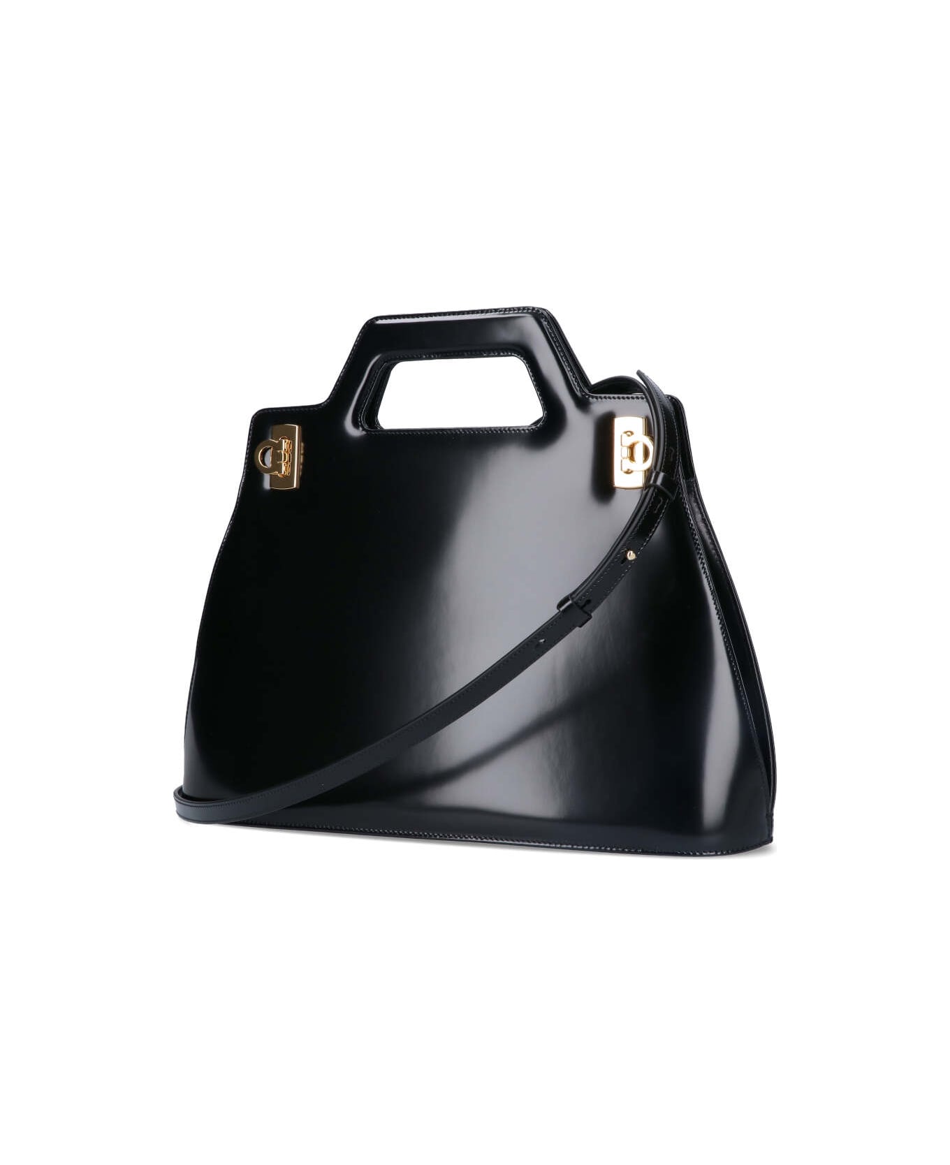 Ferragamo 'wanda' Handbag - Black