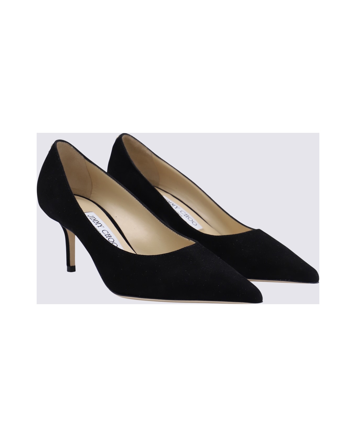 Jimmy Choo Black Leather Love 65 Pumps - Black