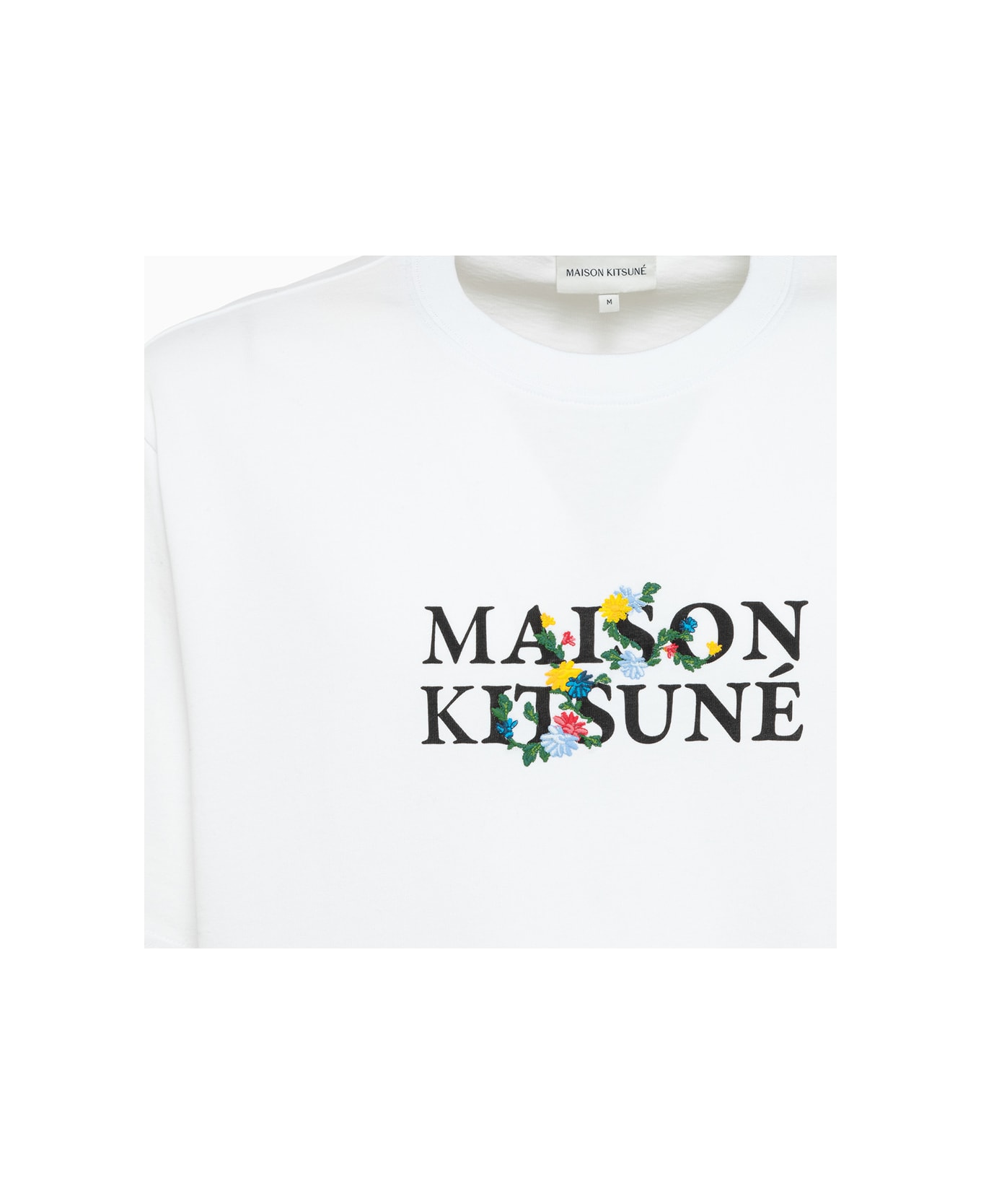 Maison Kitsuné Maison Kitsune Flowers T-shirt - White シャツ