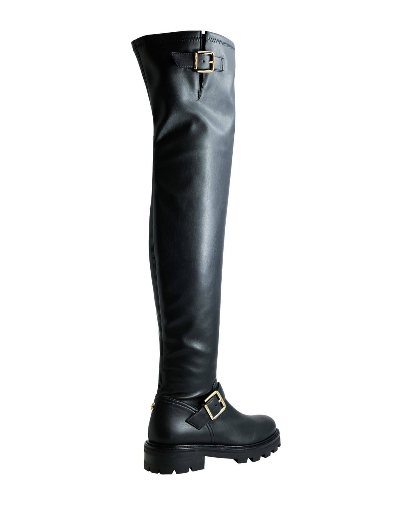 Jimmy Choo leather Biker Over The Knee Boots ブーツ