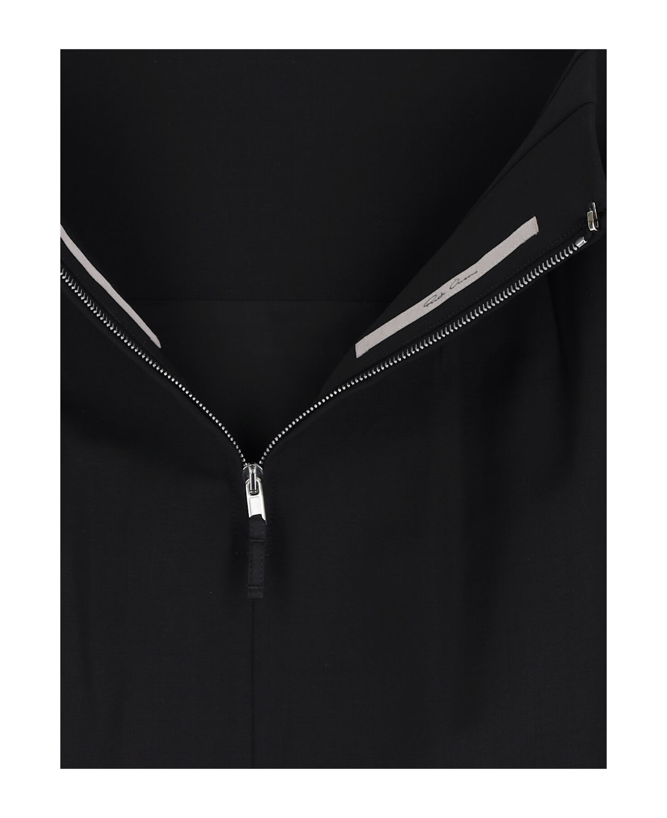 Rick Owens Wool Blend Maxi Skirt - Black  