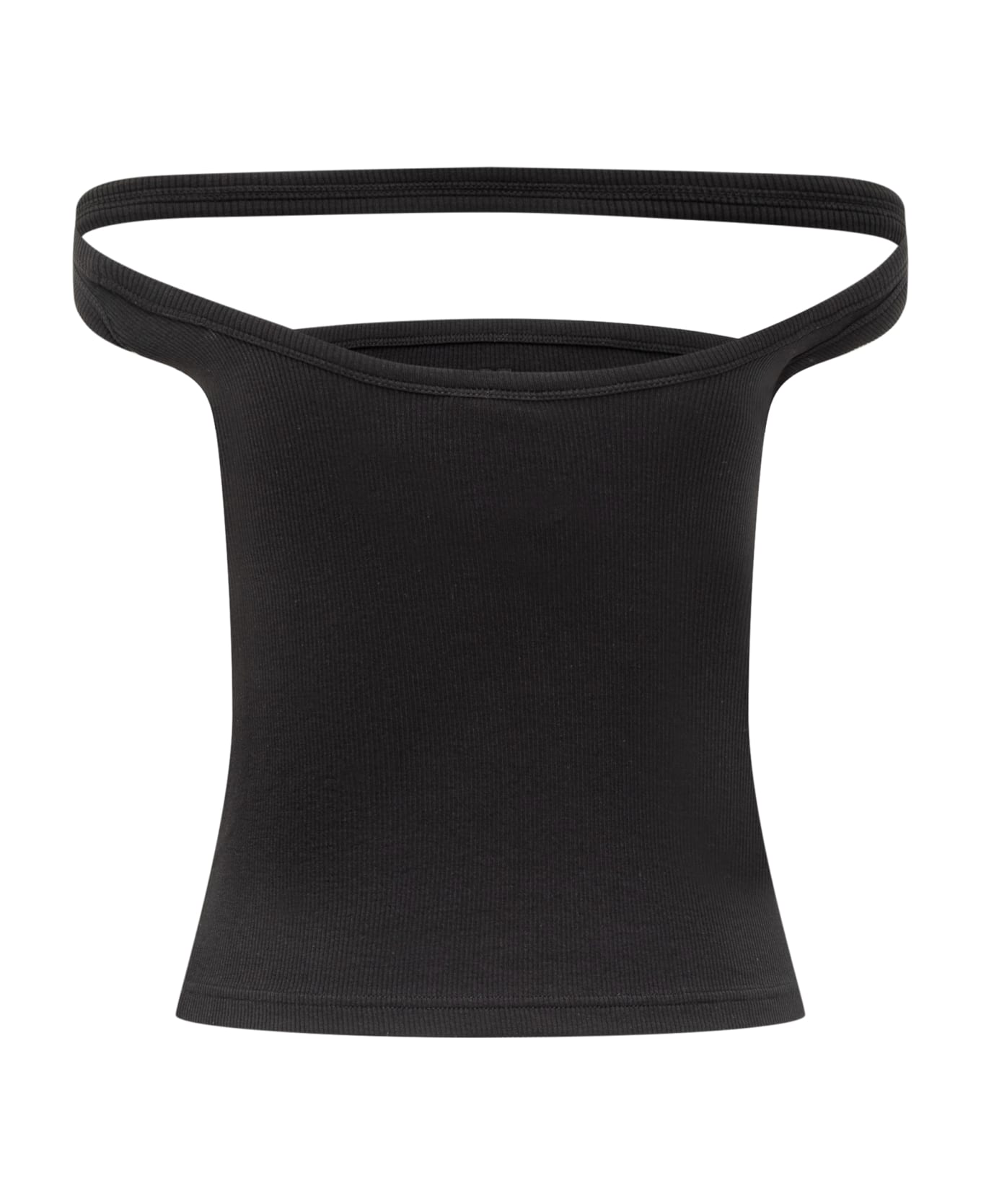 Courrèges Top With Logo - Nero