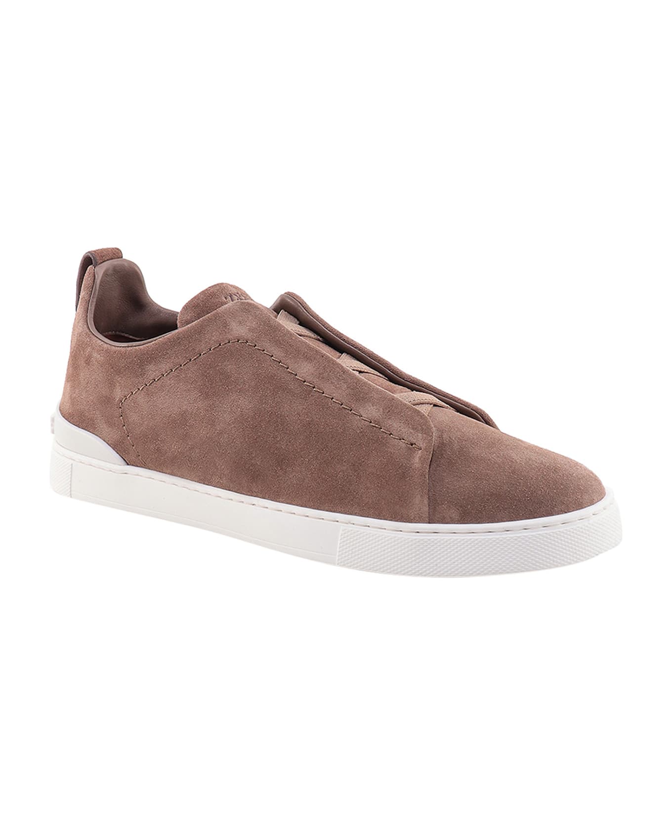 Zegna Triple Stitch Sneakers - Brown スニーカー