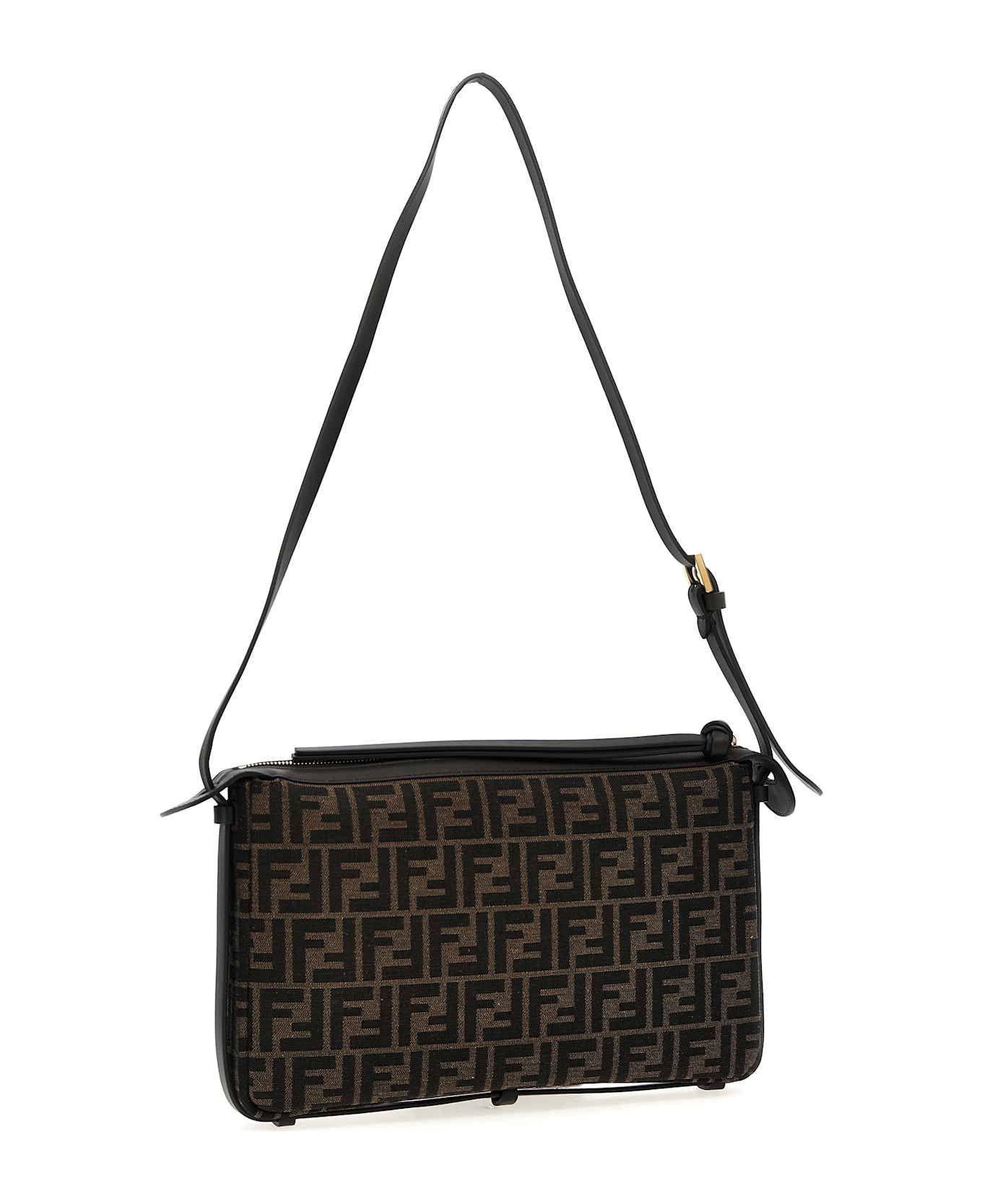 Fendi 'simply Fendi Medium' Shoulder Bag - Brown