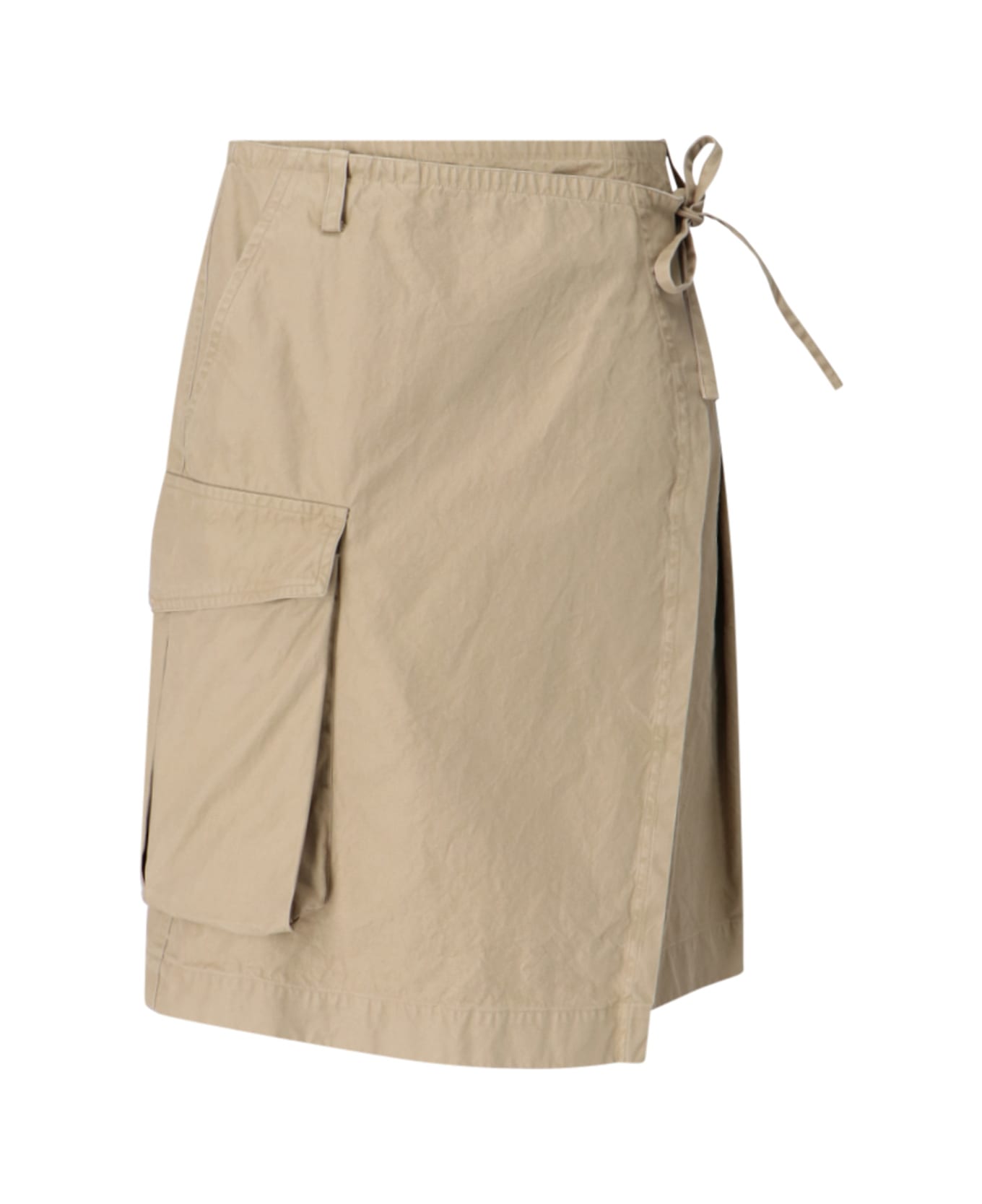 Dries Van Noten Kilt Design Skirt - Beige