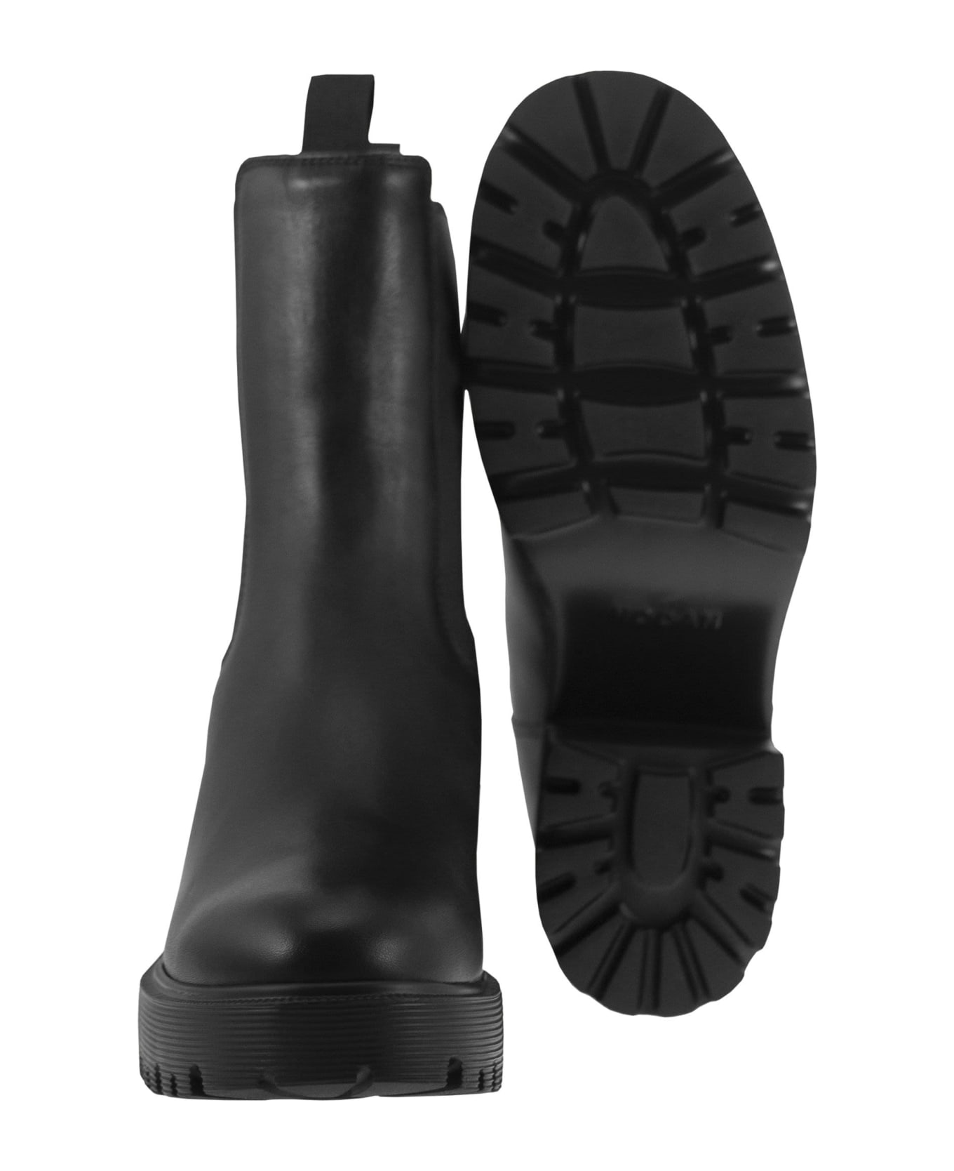 Hogan H649 - Leather Chelsea Boot - Black