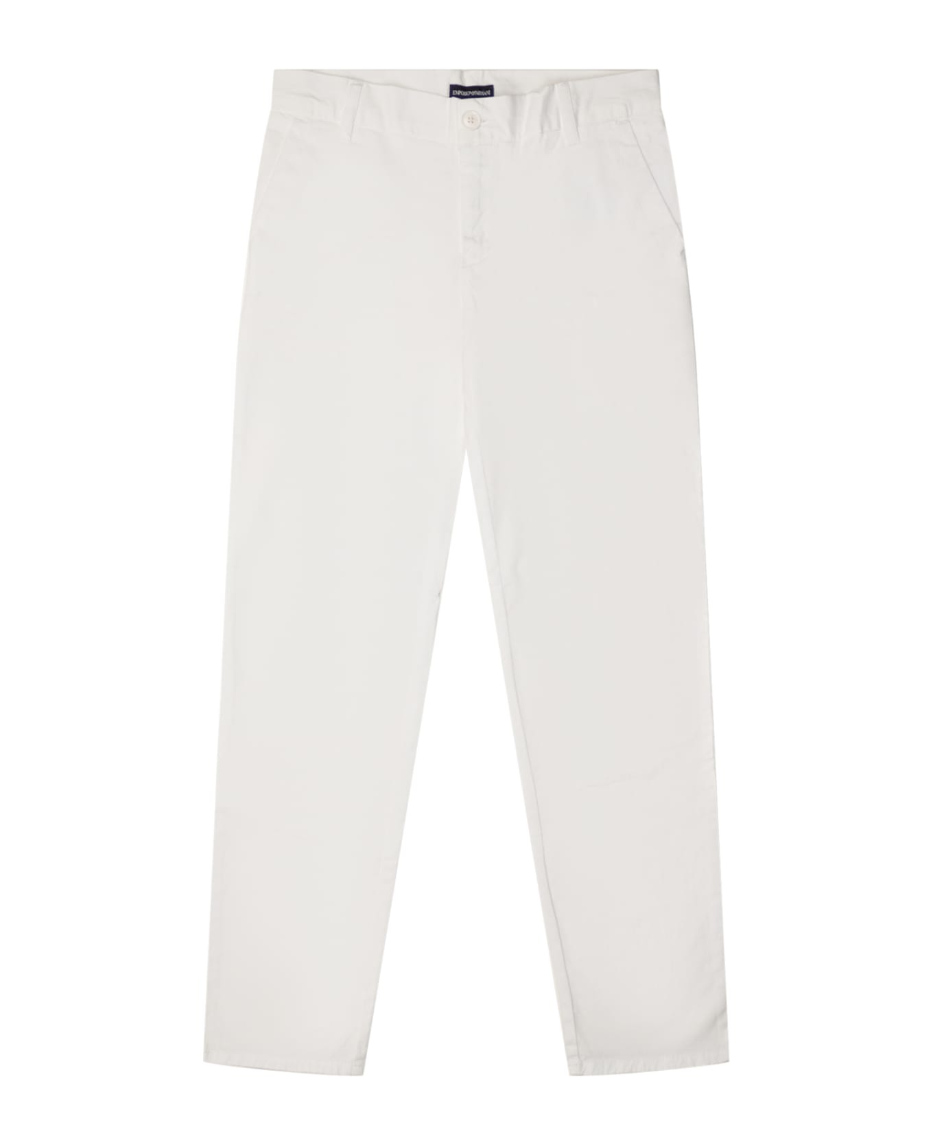 Emporio Armani Logo Pants - Bianco Ottico