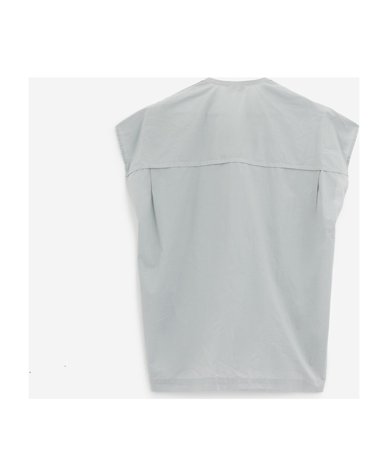 Lemaire Cap Sleeve With Snap Topwear - grey