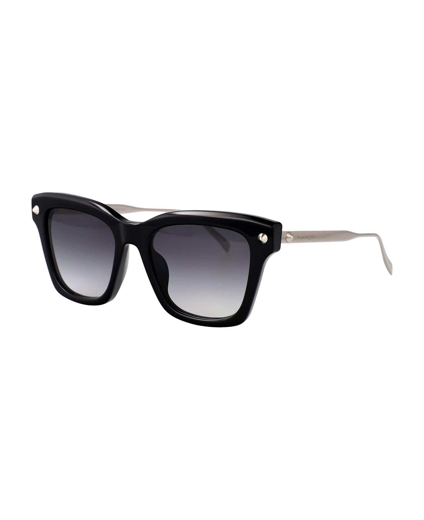 Alexander McQueen Eyewear Am0483s Sunglasses - BLACK-SILVER-GREY