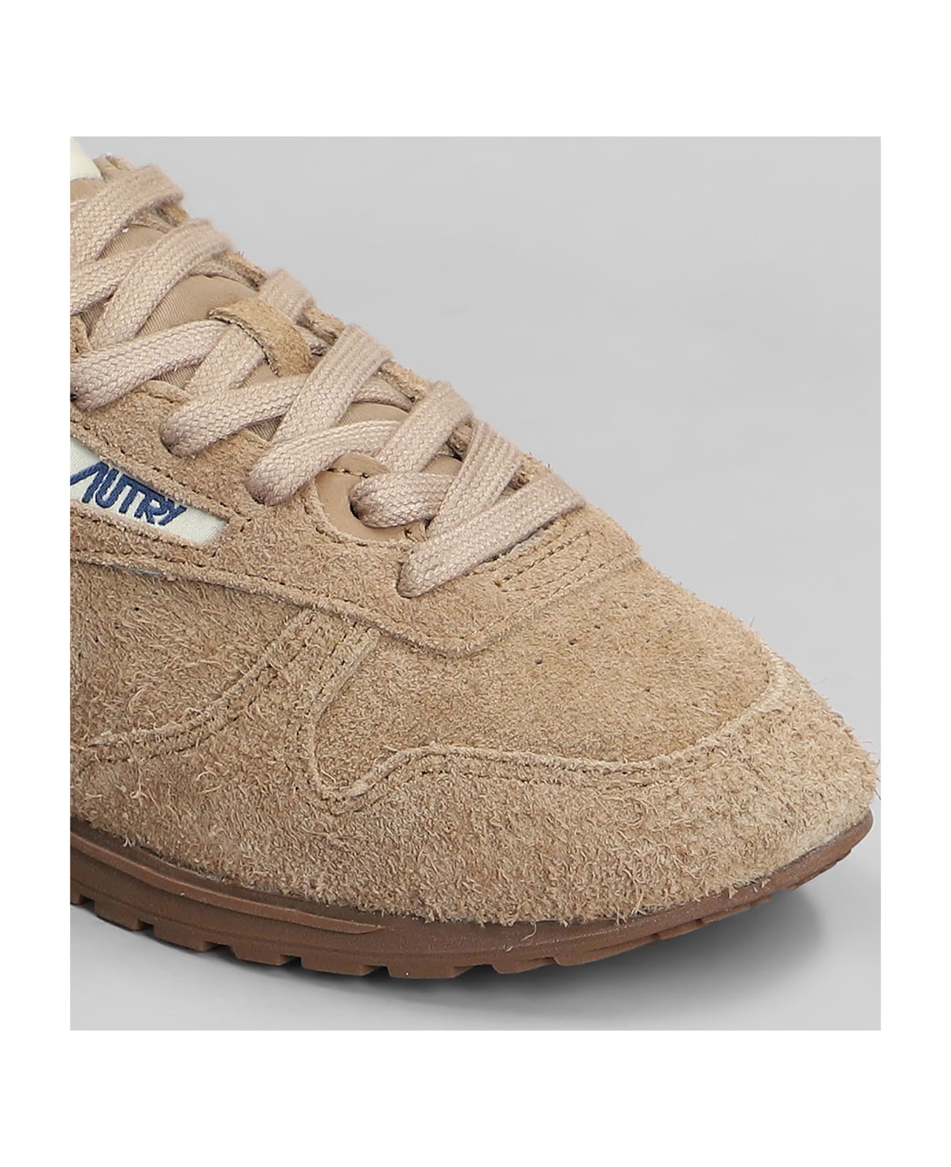 Autry Windspin Sneakers In Brown Suede - brown