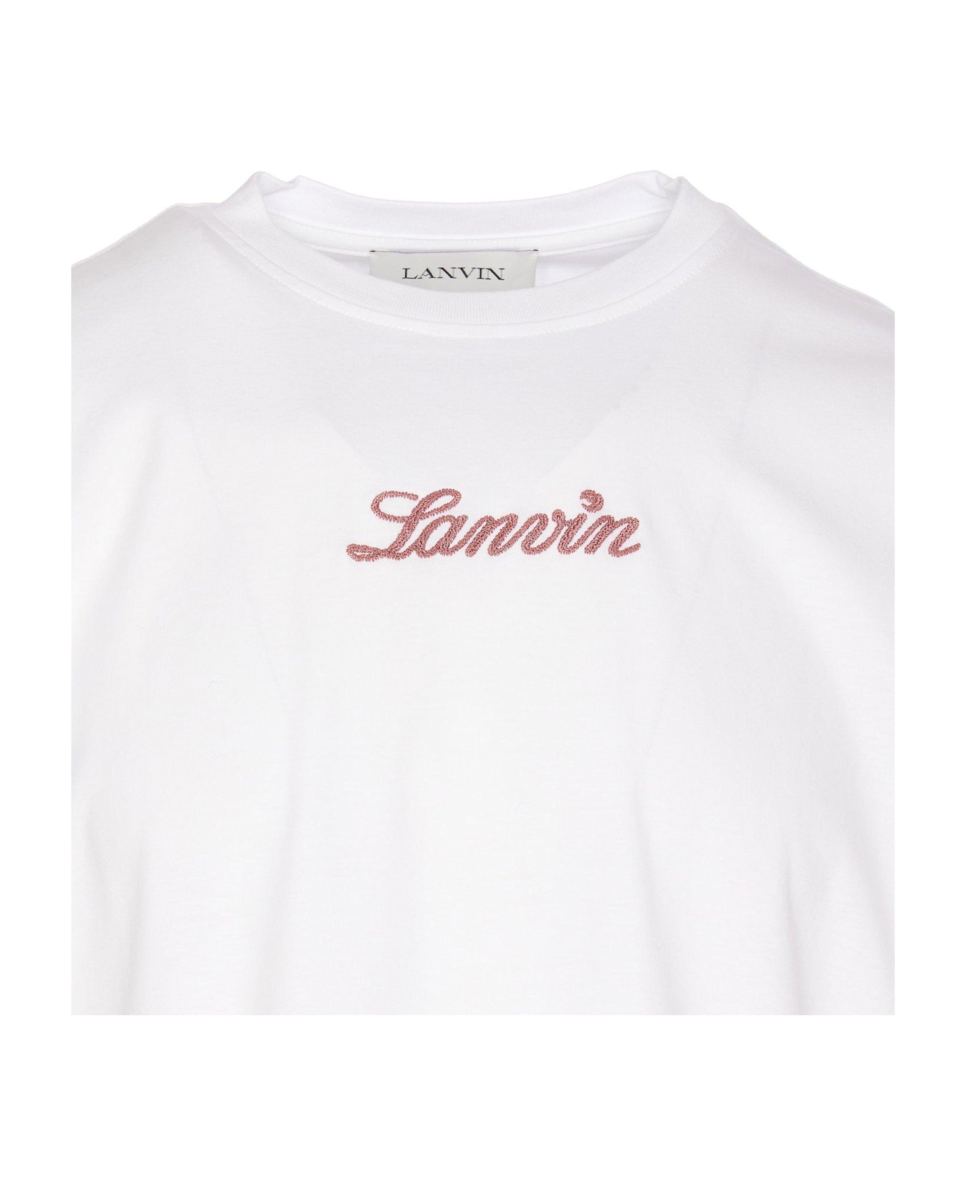 Logo Embroidered Crewneck T-shirt