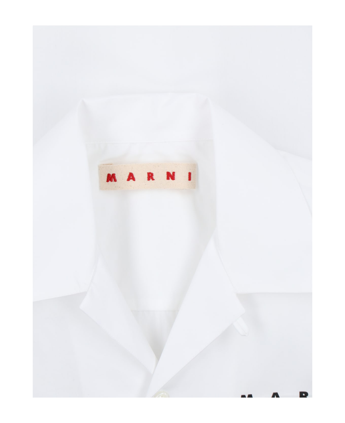 Marni Logo Bowling Shirt - White シャツ