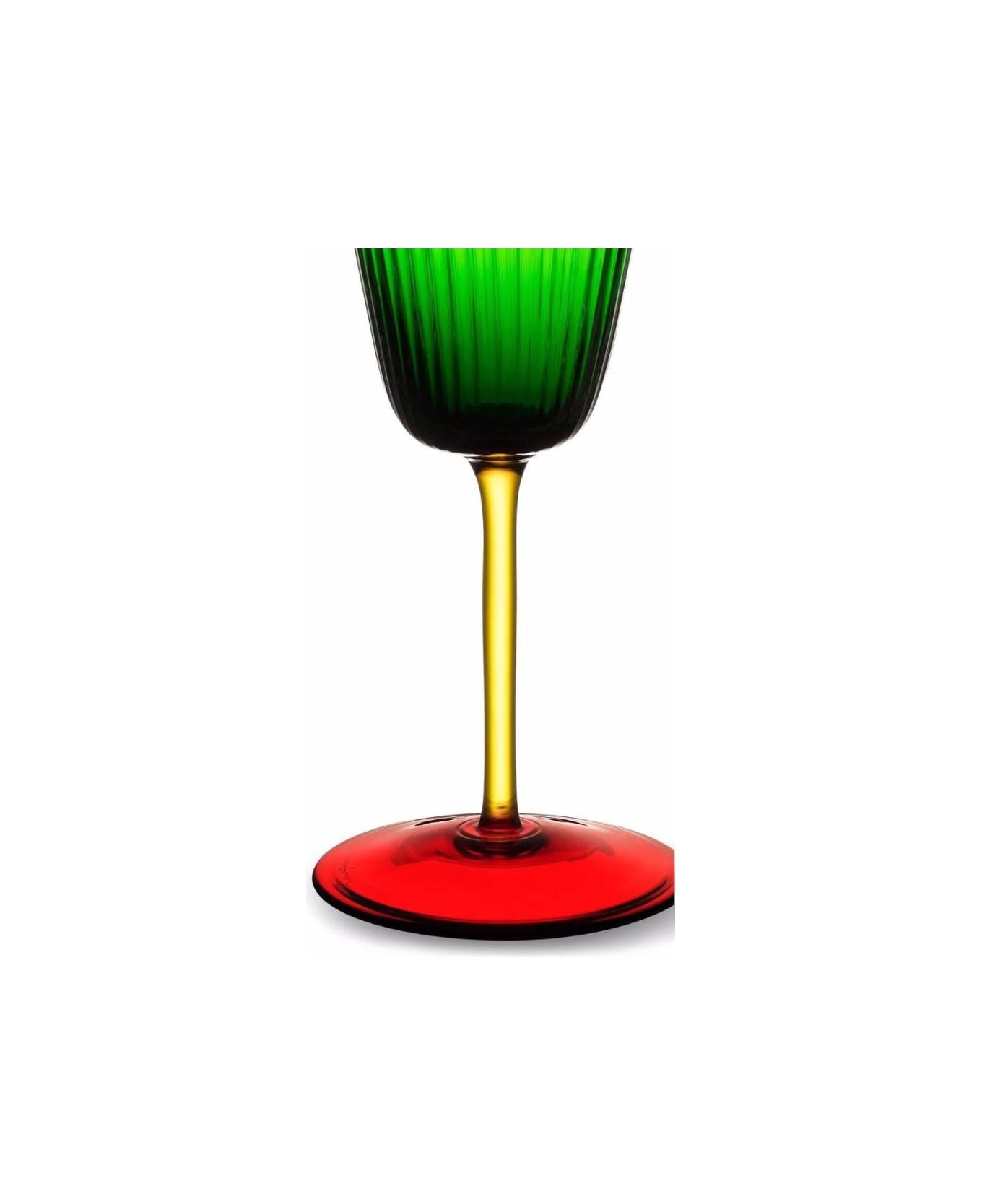 Dolce & Gabbana White Wine Glass Carretto - Multicolor