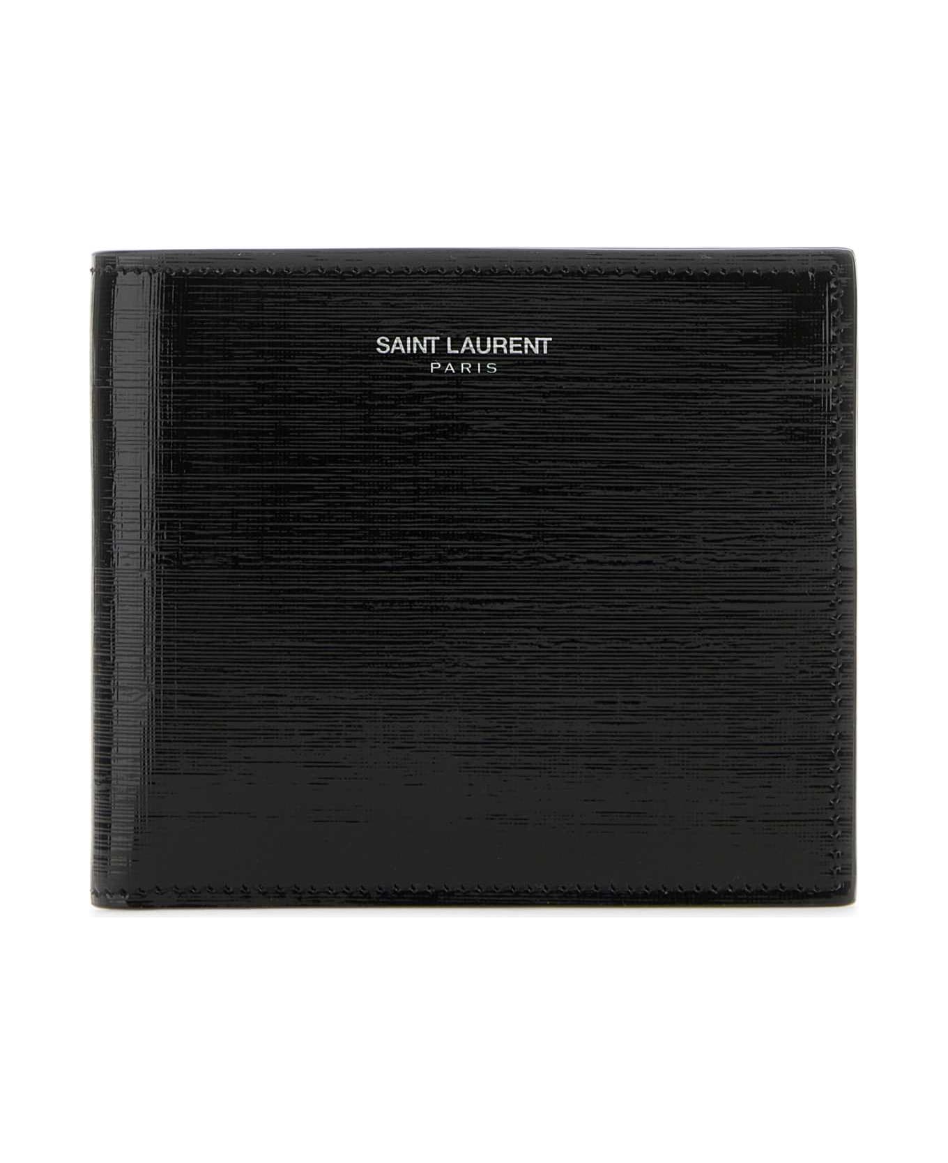 Saint Laurent Black Leather Wallet - NERONERO