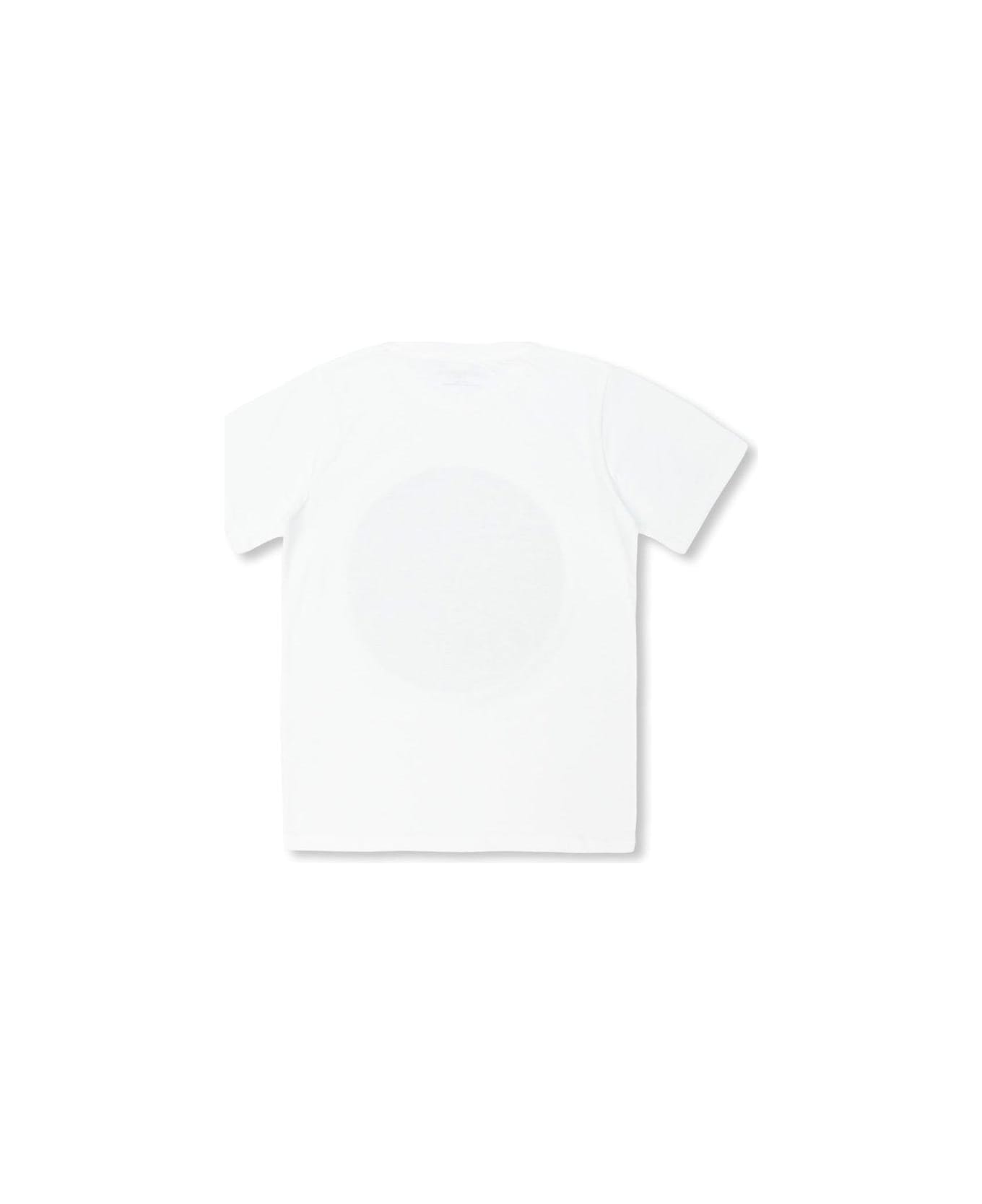 Stella McCartney Kids Circular Logo Disc Crewneck T-shirt - WHITE
