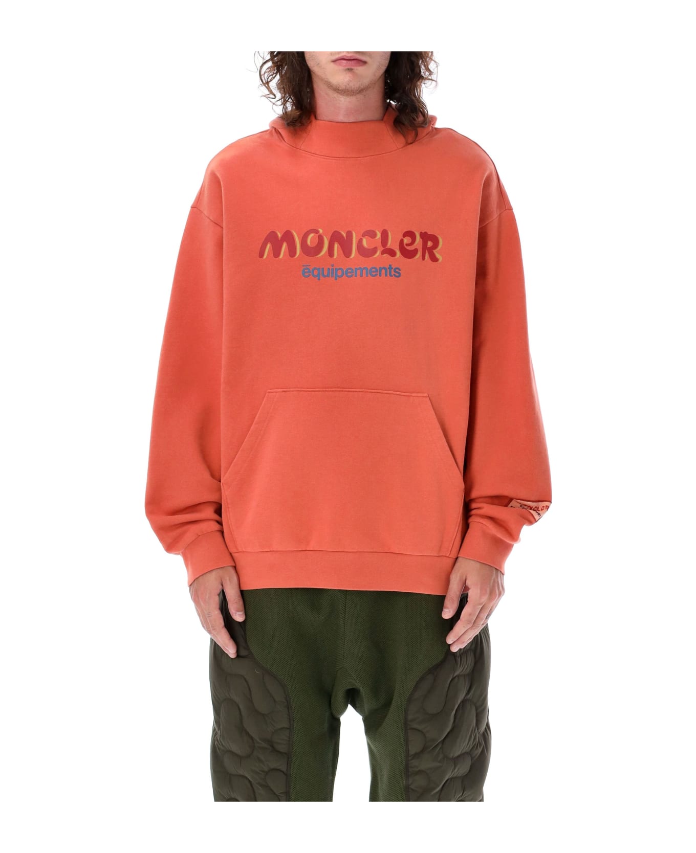 Moncler Genius Logo Hoodie - Orange