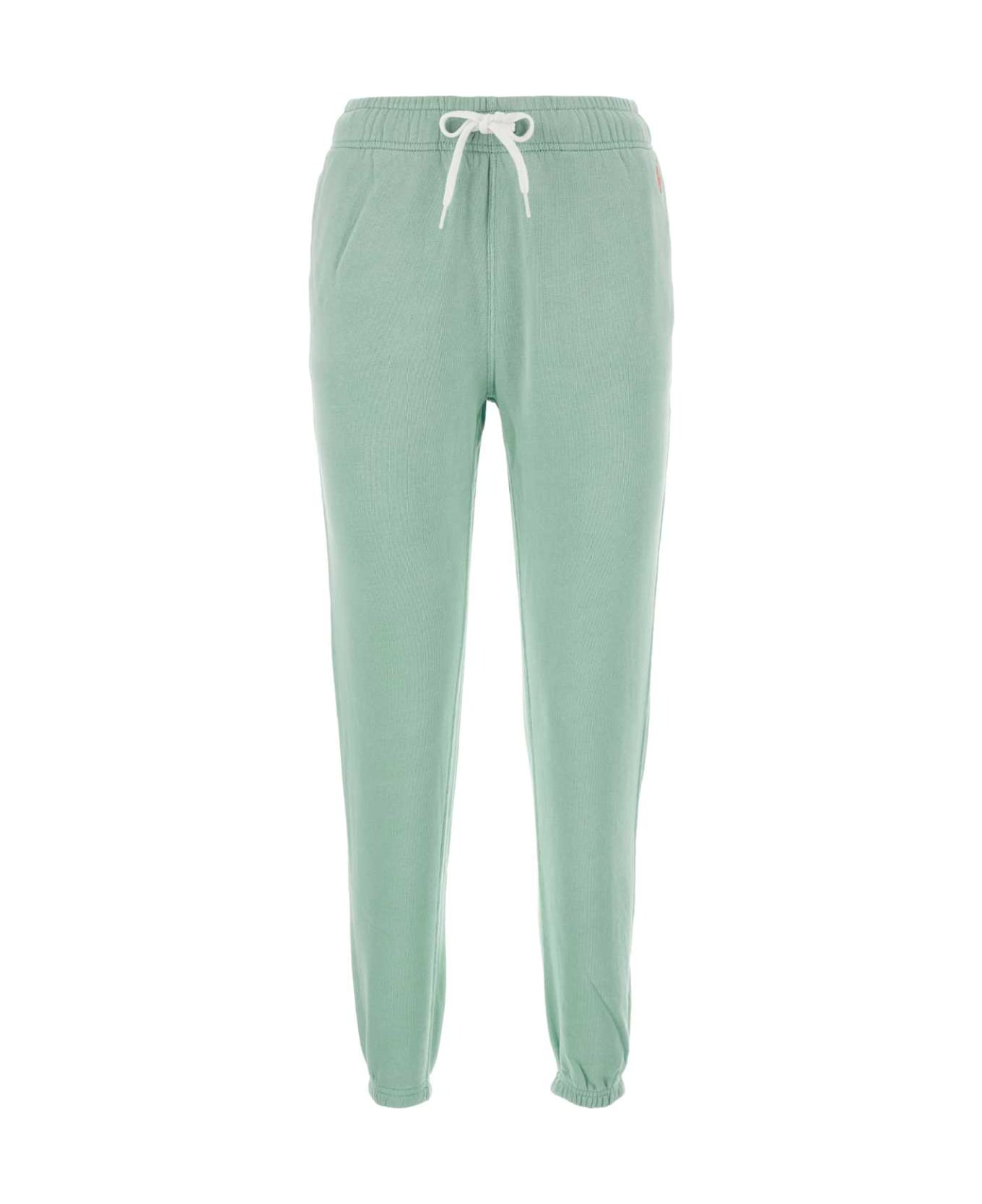 Polo Ralph Lauren Sea Green Cotton Joggers - CELADON