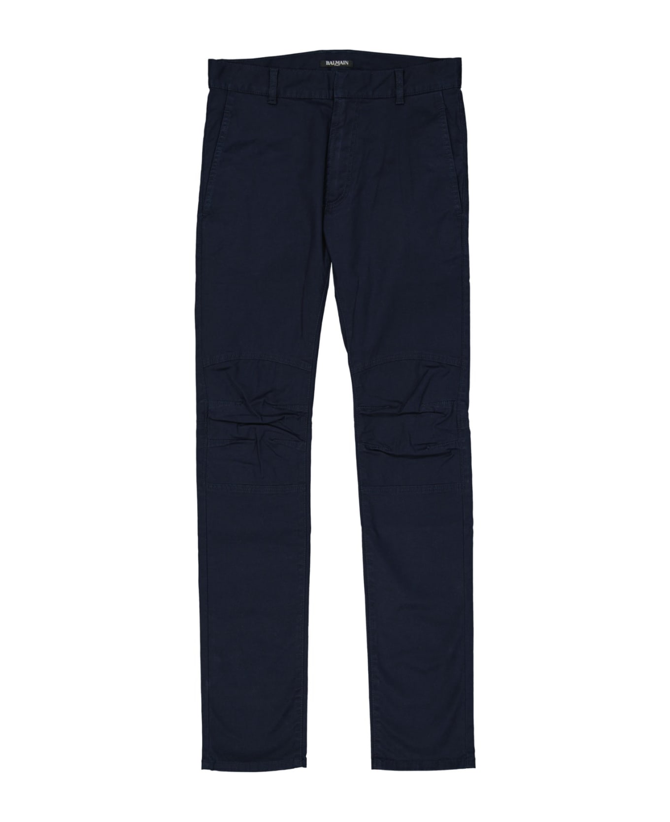 Balmain Slim Cotton Pants - Blue