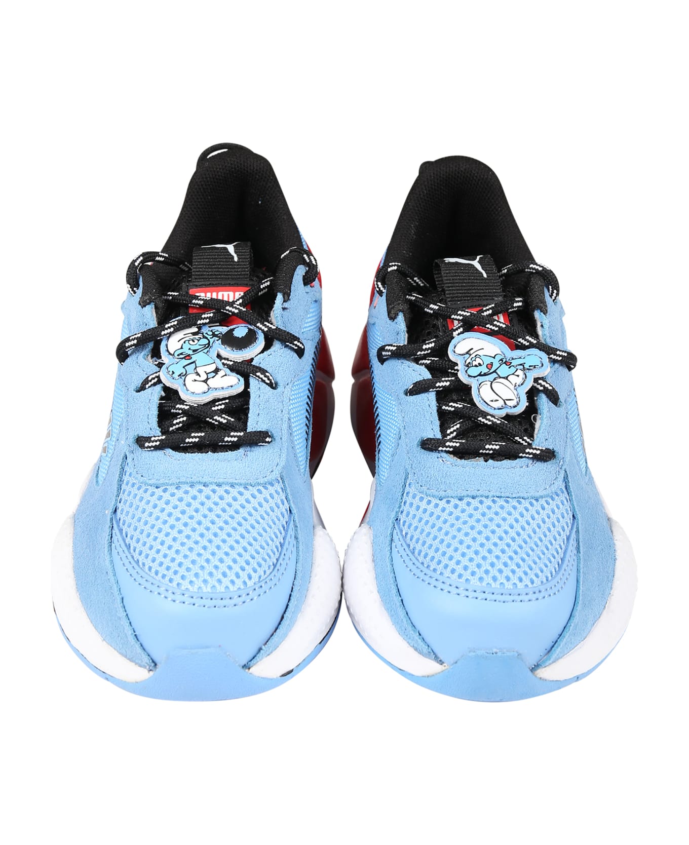Puma Light Blue Rs-x The Smurfs Ps Sneakers For Boy - Light Blue