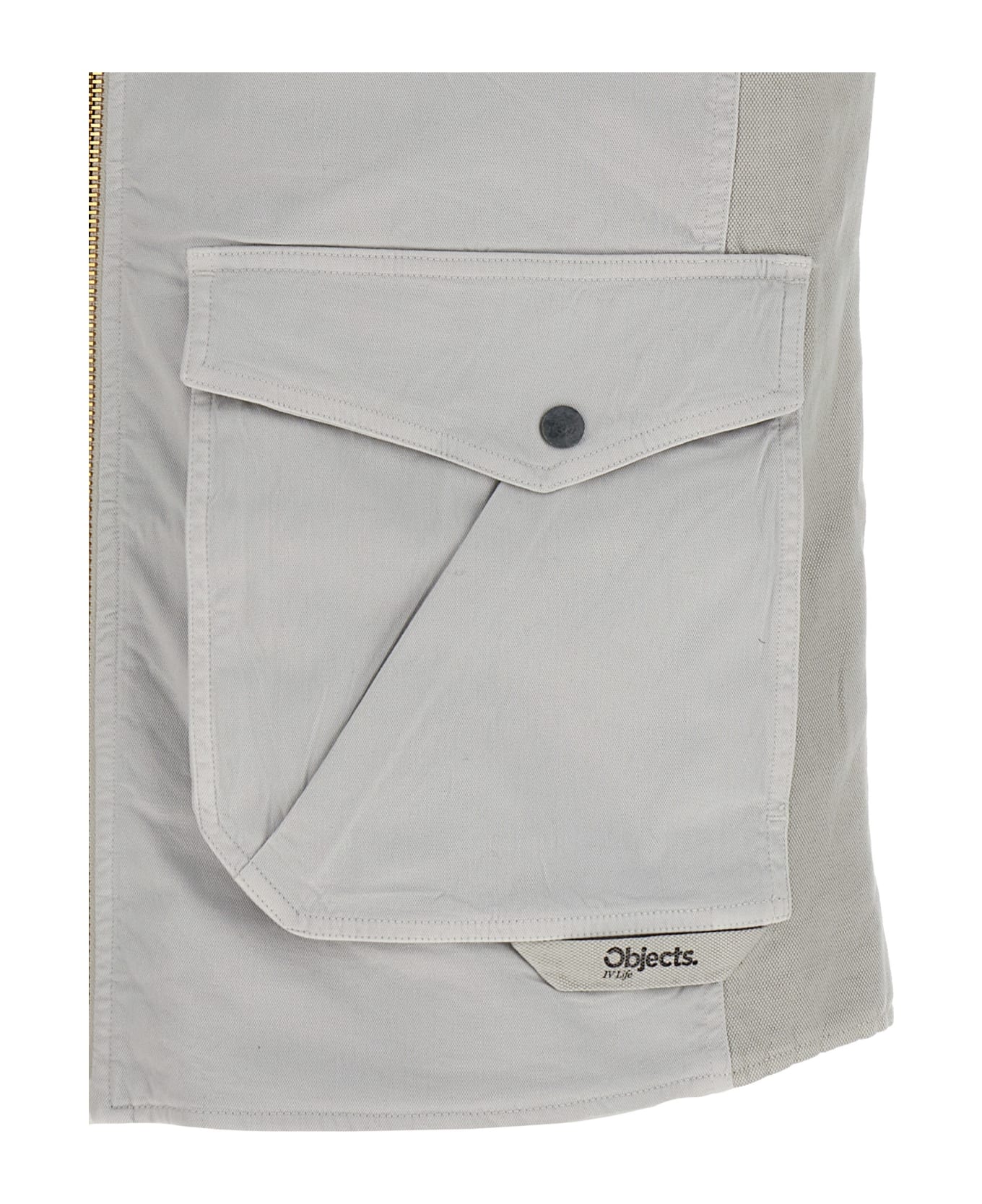 Objects Iv Life Canvas Vest - Gray