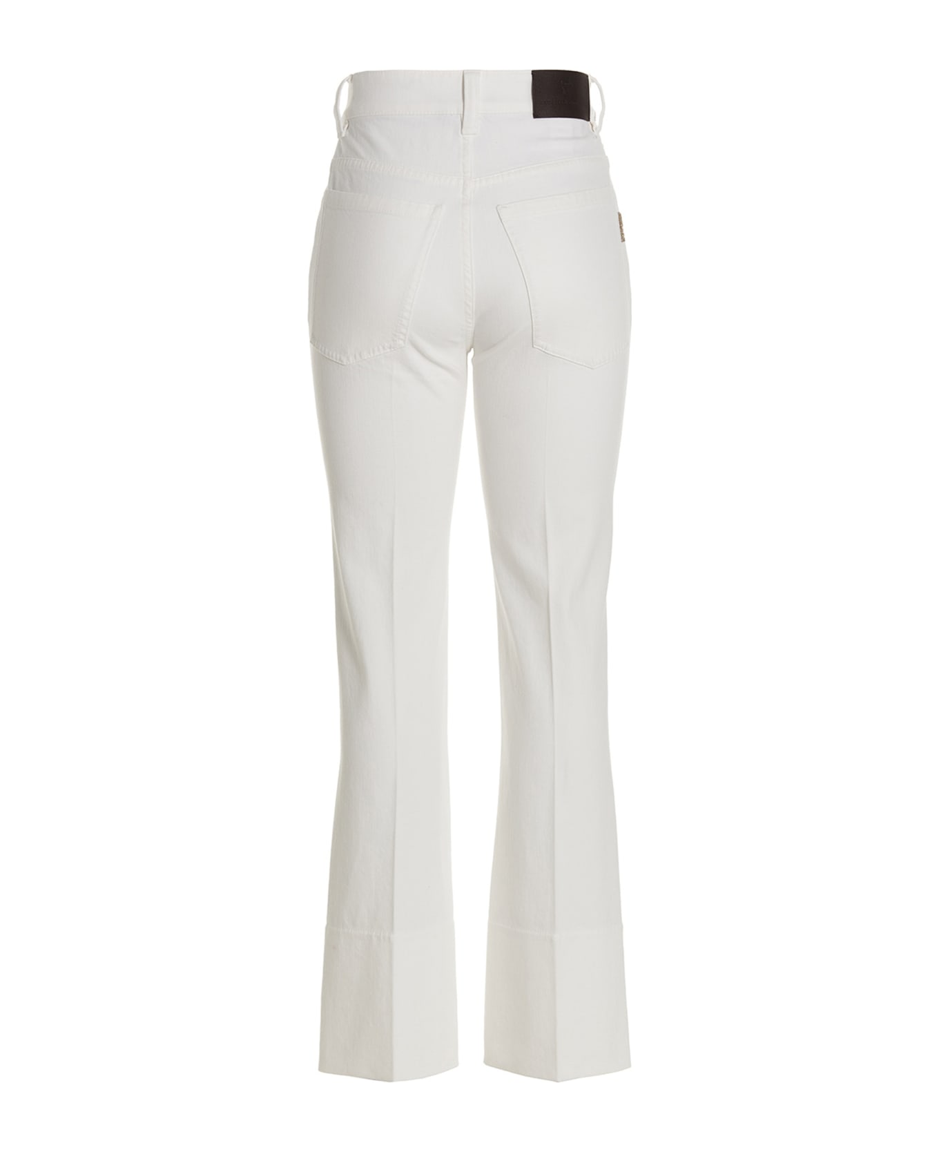 Brunello Cucinelli Cigarette-style Jeans - White