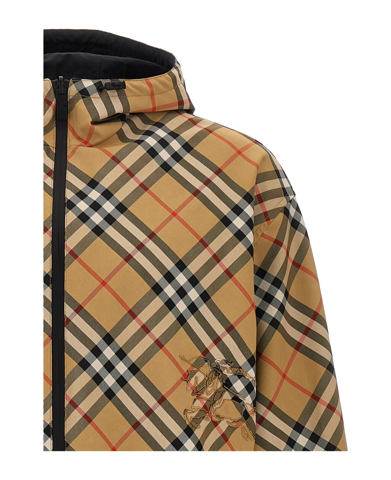 Burberry Check Print Reversible Jacket - Beige