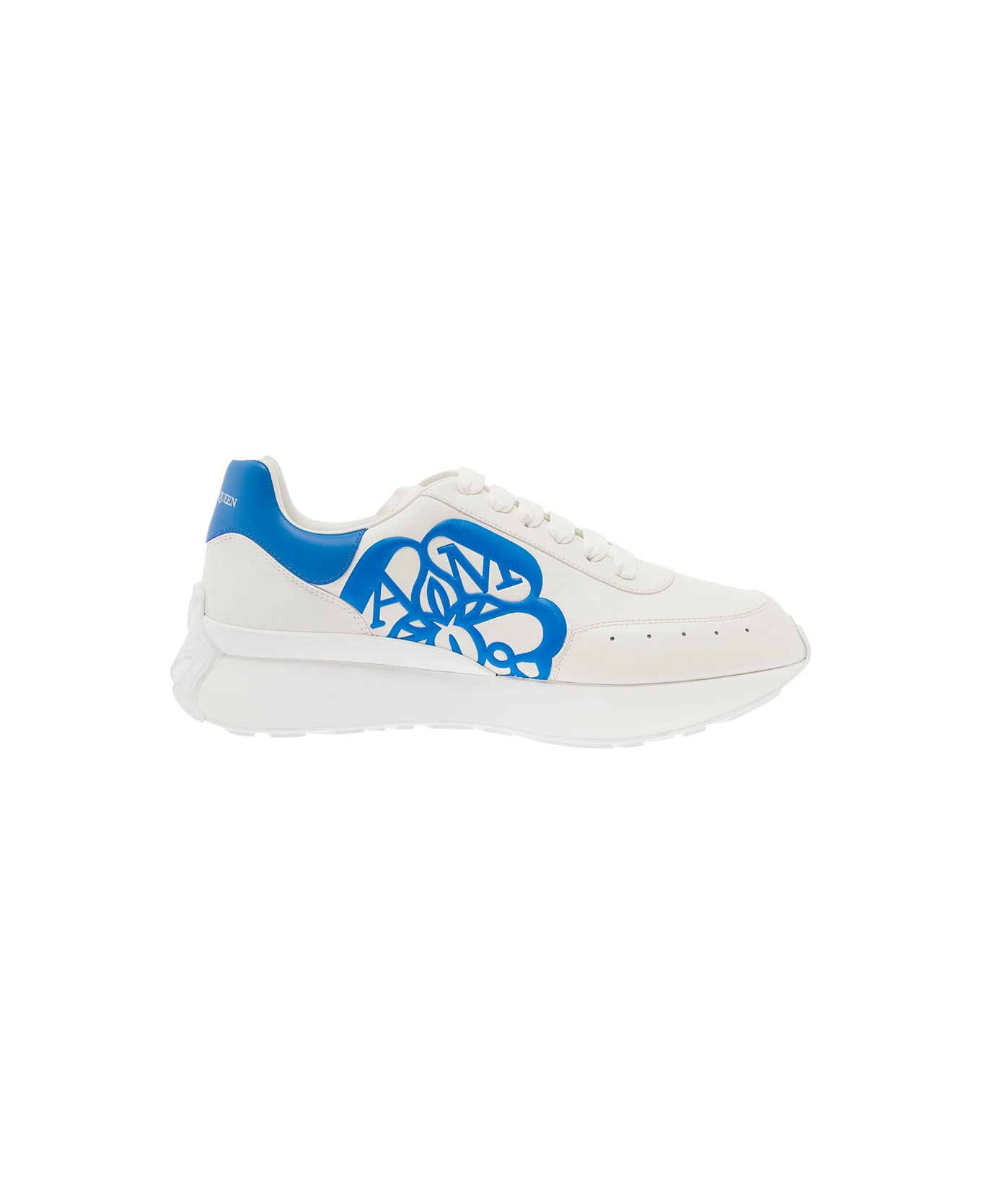 Alexander McQueen White 'sprint' Low-top Sneakers In Leather Man - White スニーカー