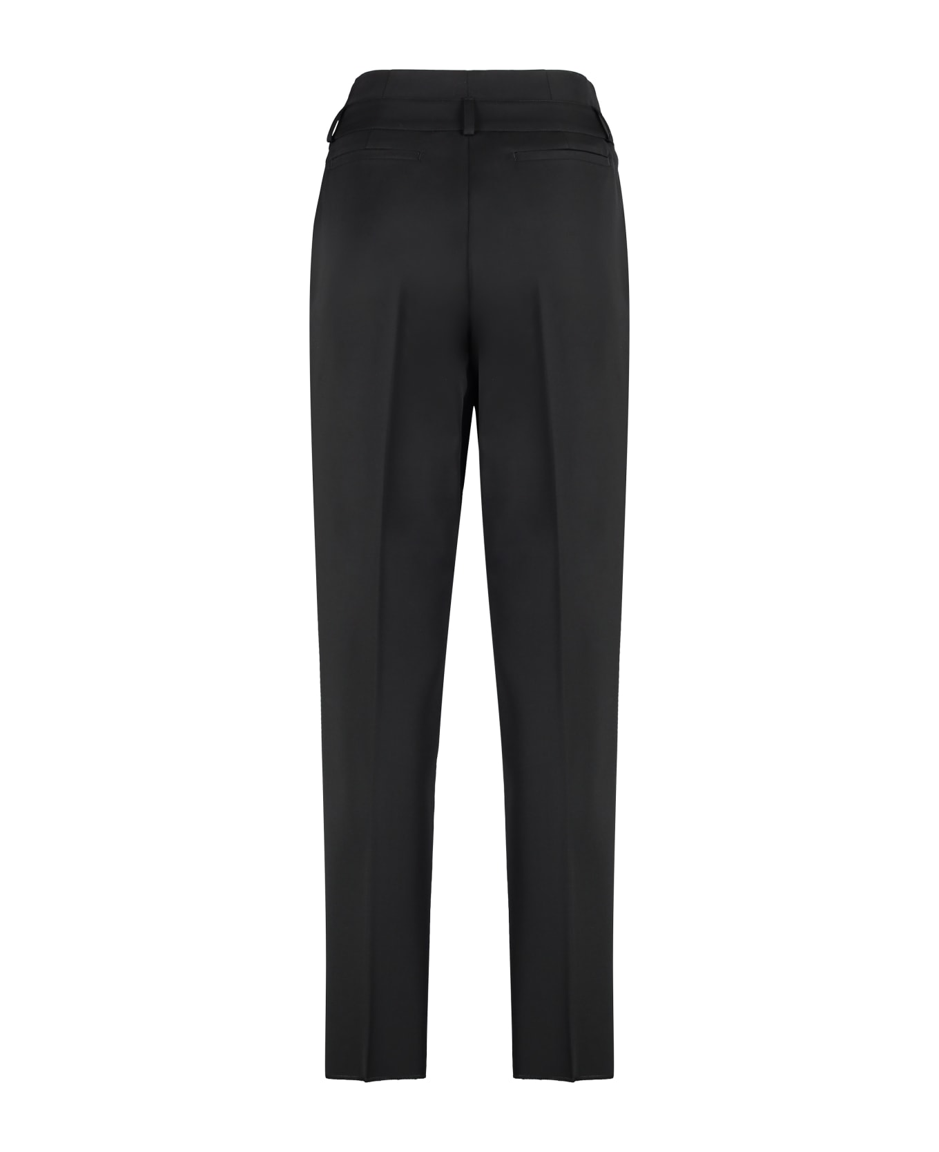 Max Mara Celtico Wool Tapered-fit Trousers - black