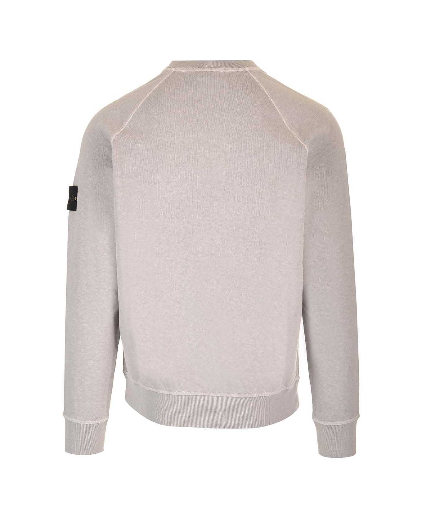 Stone Island Grey Sweatshirt With Mock Neck - Dust