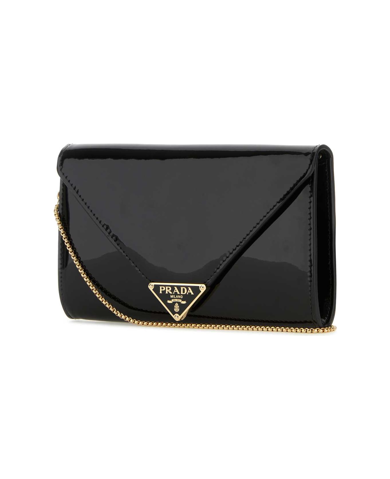 Prada Black Leather Clutch - NERO