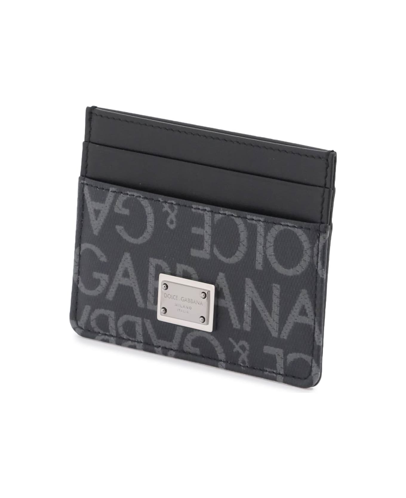 Dolce & Gabbana Logo Plaque Cardholder - black
