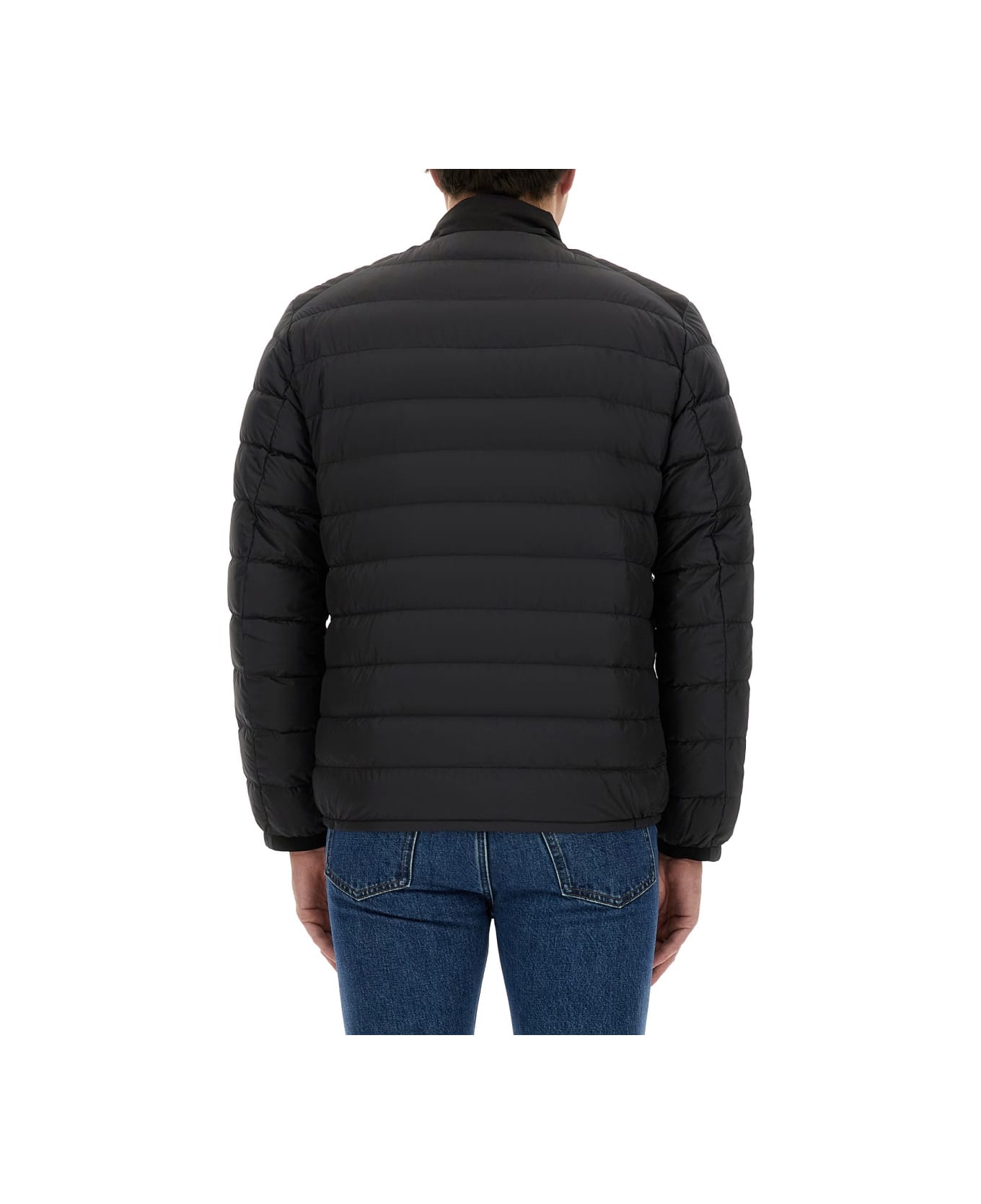 Woolrich Jacket With Logo - BLACK